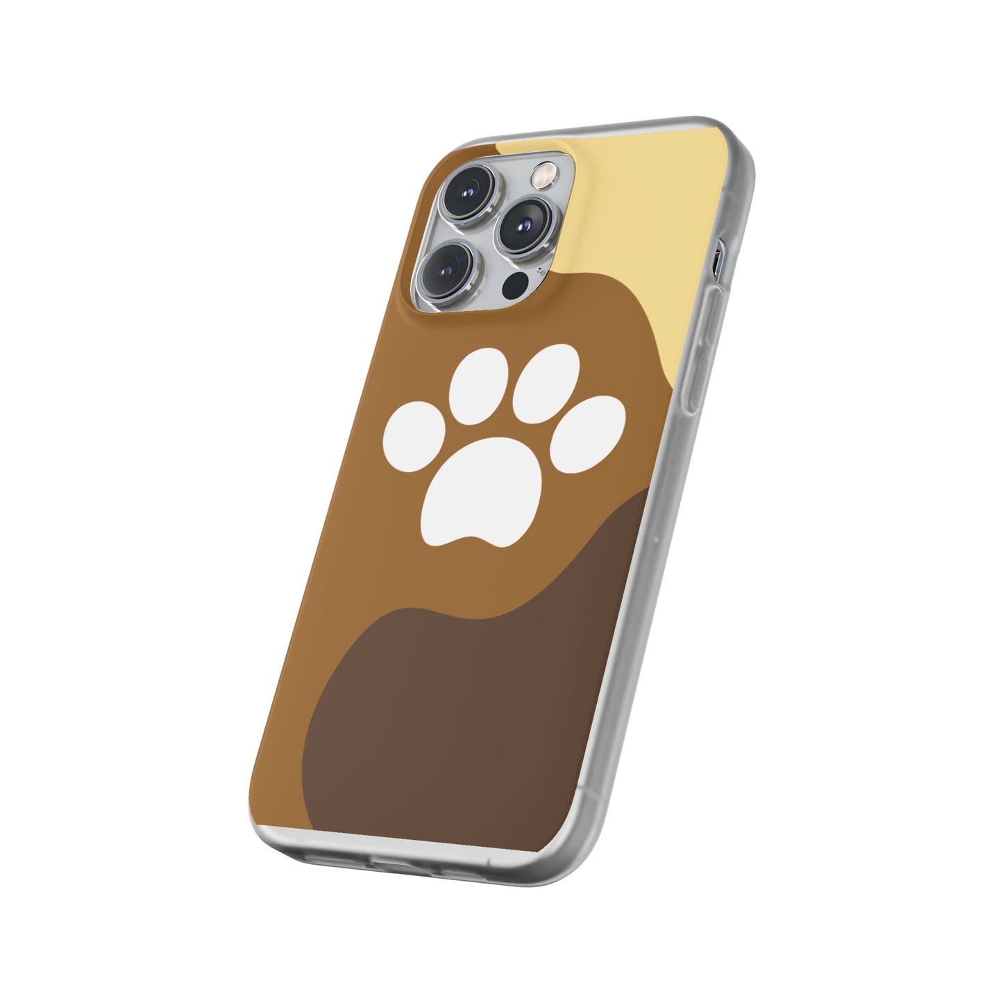 Pet Lover's Flexi Case, Cute Dog Paw Phone Cover, Animal Lover Gift, Dog Mom Accessory, Unique Pet Design Case