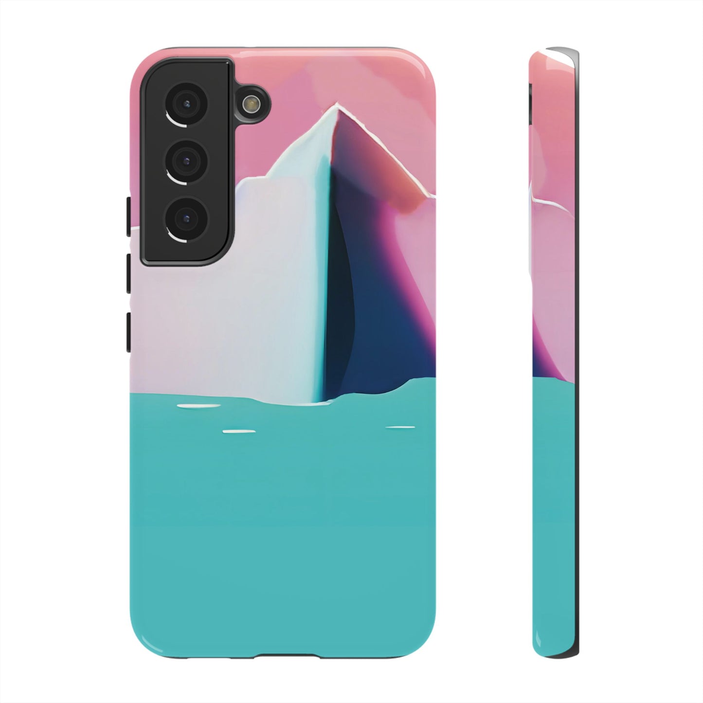 Trendy Phone Case - Abstract Iceberg Design, Phone Cover, Gift for Her, Unique Tech Accessory, Cool Aesthetic