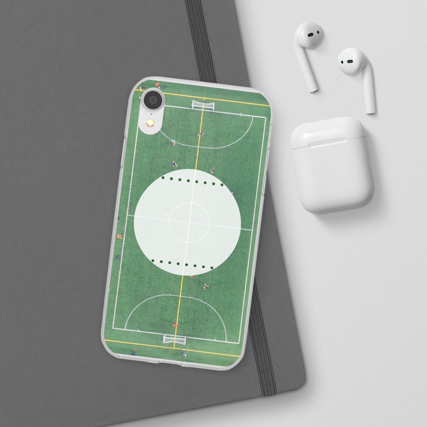 Soccer Field Phone Cases, Sporty Flexi Cases for Sports Lovers, Gift for Athletes, Unique Phone Cover, Perfect for Game Day