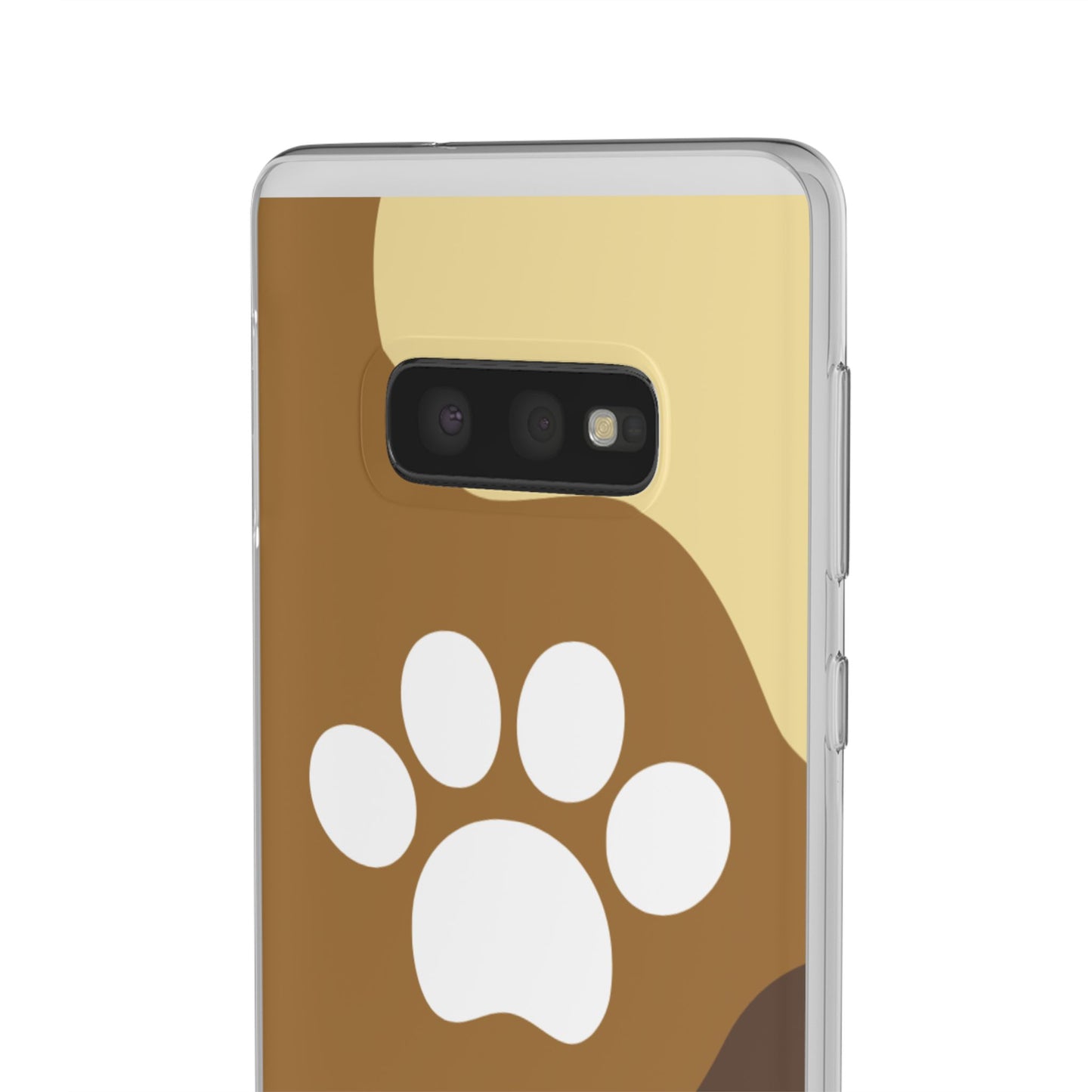 Pet Lover's Flexi Case, Cute Dog Paw Phone Cover, Animal Lover Gift, Dog Mom Accessory, Unique Pet Design Case