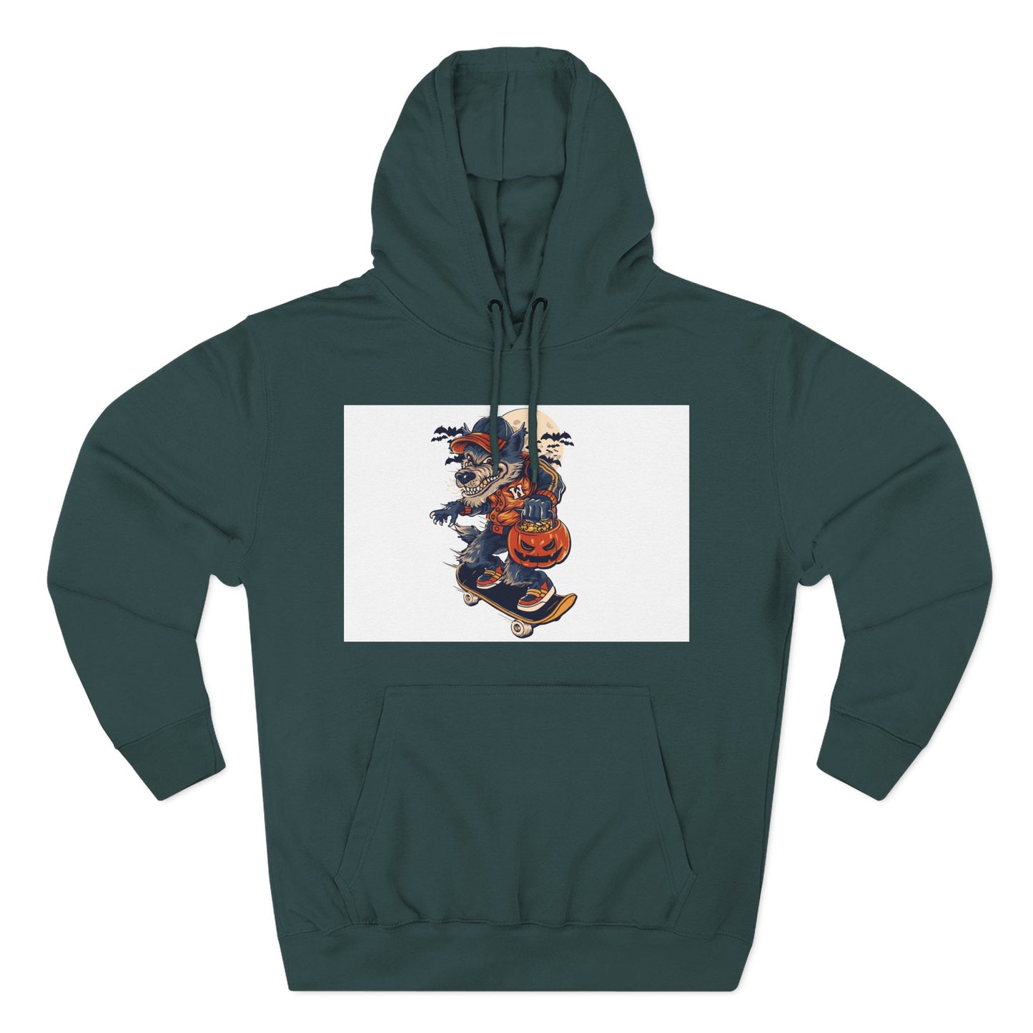 Fleece Hoodie with Halloween Design, Cozy Sweatshirt, Fall Fashion, Gift for Her, Casual Layering