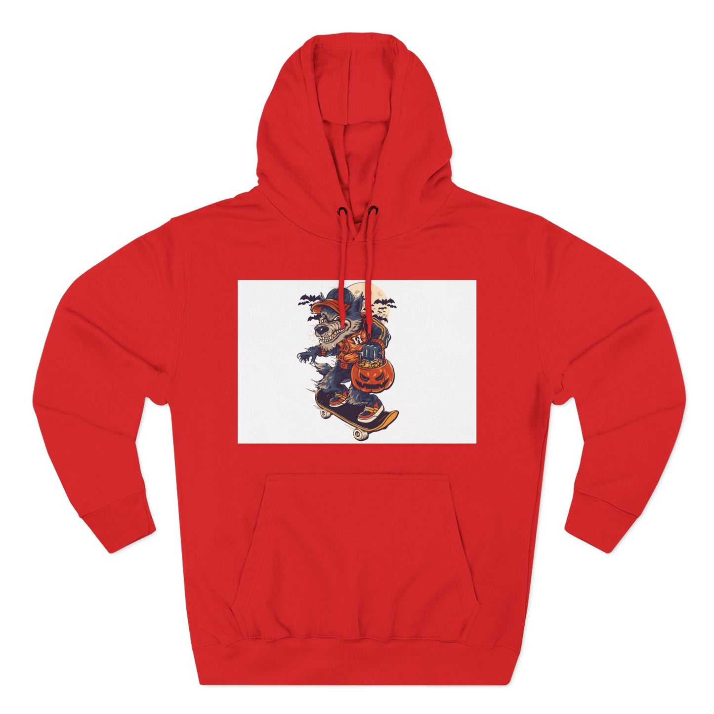 Fleece Hoodie with Halloween Design, Cozy Sweatshirt, Fall Fashion, Gift for Her, Casual Layering