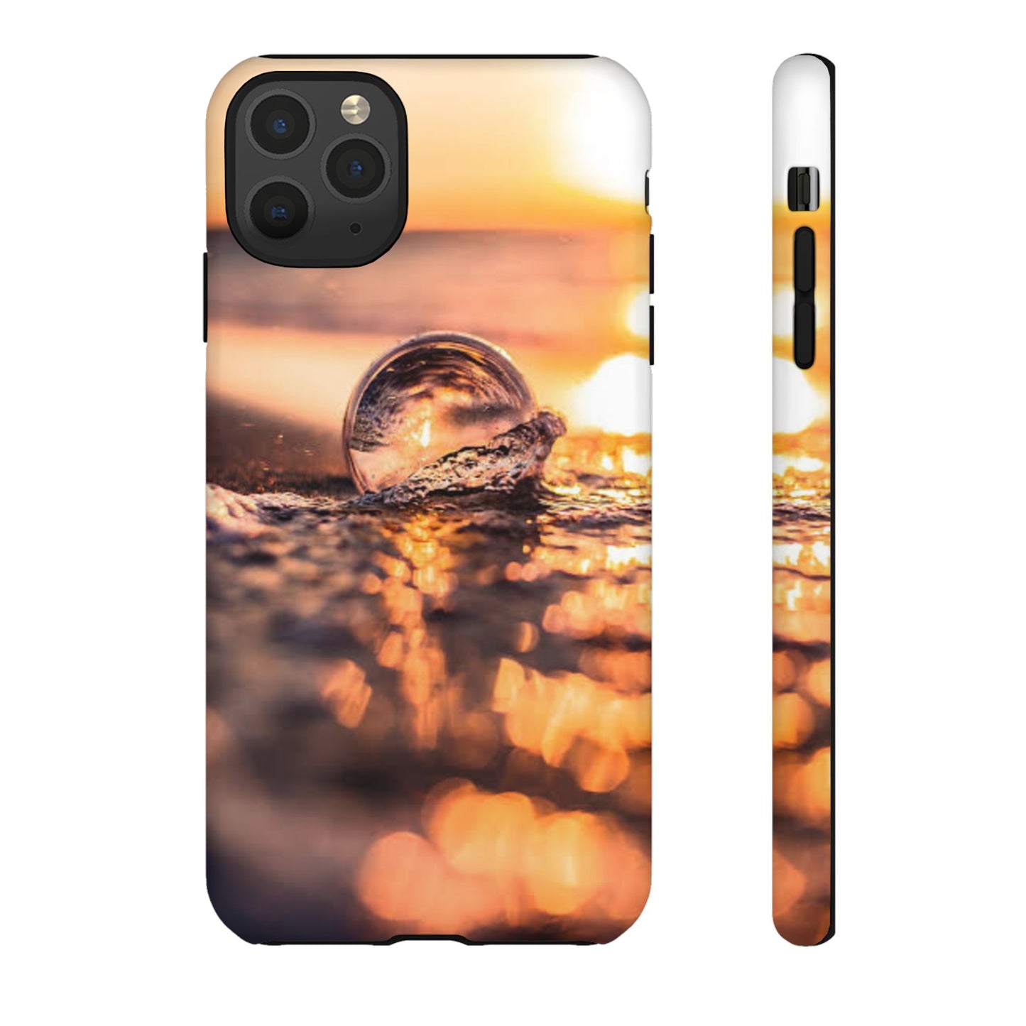 Sunset Bubble Phone Case, Tough Cases, Beach Lover Gift, Summer Vibes, Cell Phone Accessories, Unique Design, Nature Photography