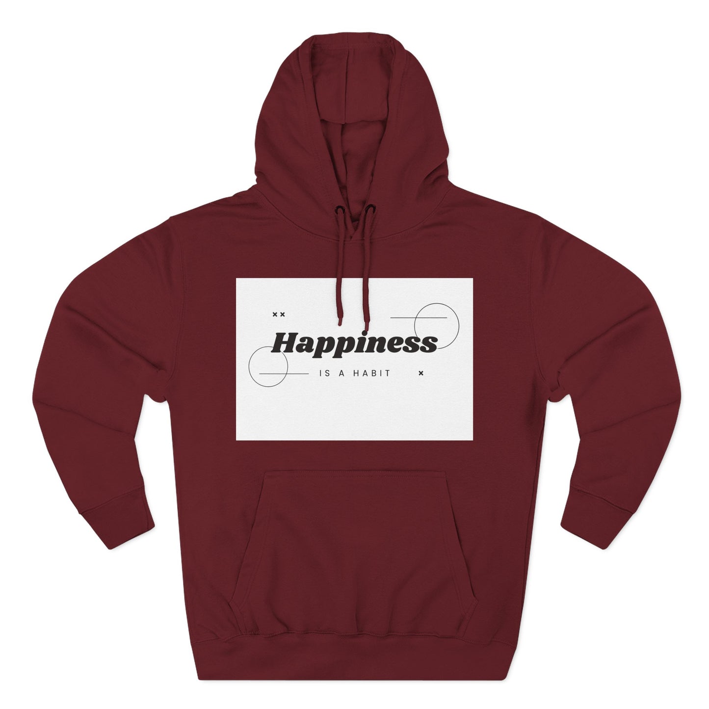 Happiness Is A Habit Hoodie, Cozy Sweatshirt, Motivational Apparel, Ideal Gift for Her, Everyday Comfort Wear
