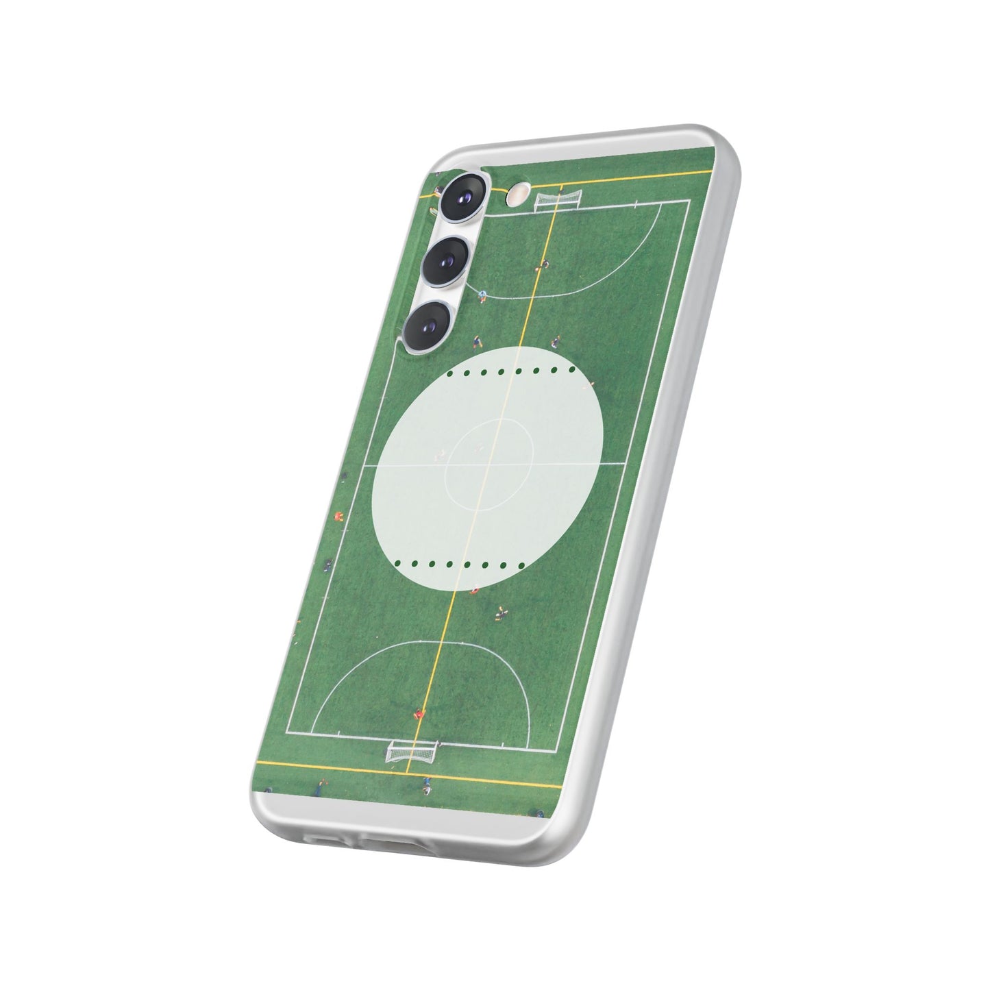 Soccer Field Phone Cases, Sporty Flexi Cases for Sports Lovers, Gift for Athletes, Unique Phone Cover, Perfect for Game Day