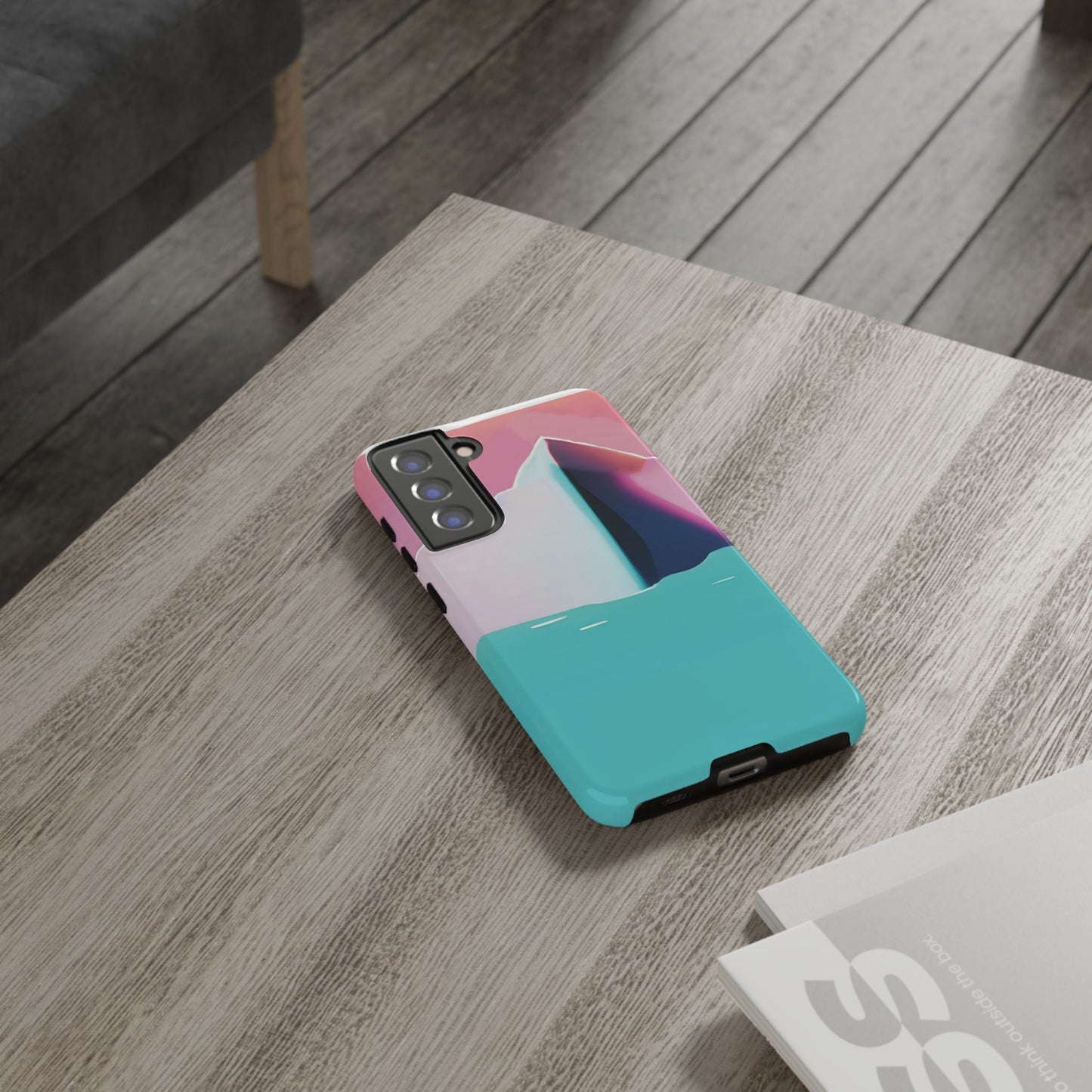 Trendy Phone Case - Abstract Iceberg Design, Phone Cover, Gift for Her, Unique Tech Accessory, Cool Aesthetic