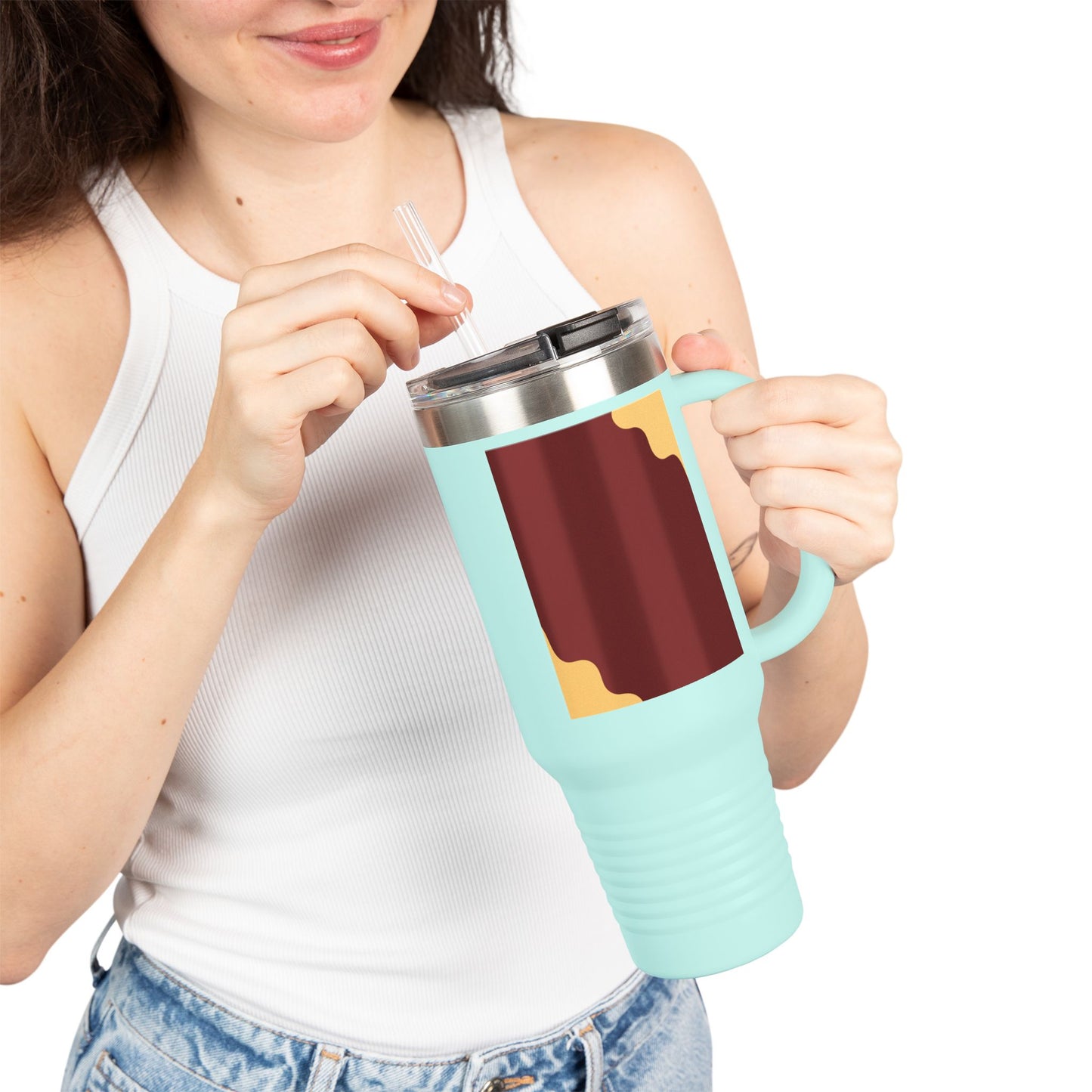Chic Insulated Travel Mug for Coffee Lovers, Reusable Coffee Cup, Perfect for Travel, Work or Home, Eco-friendly Drinkware