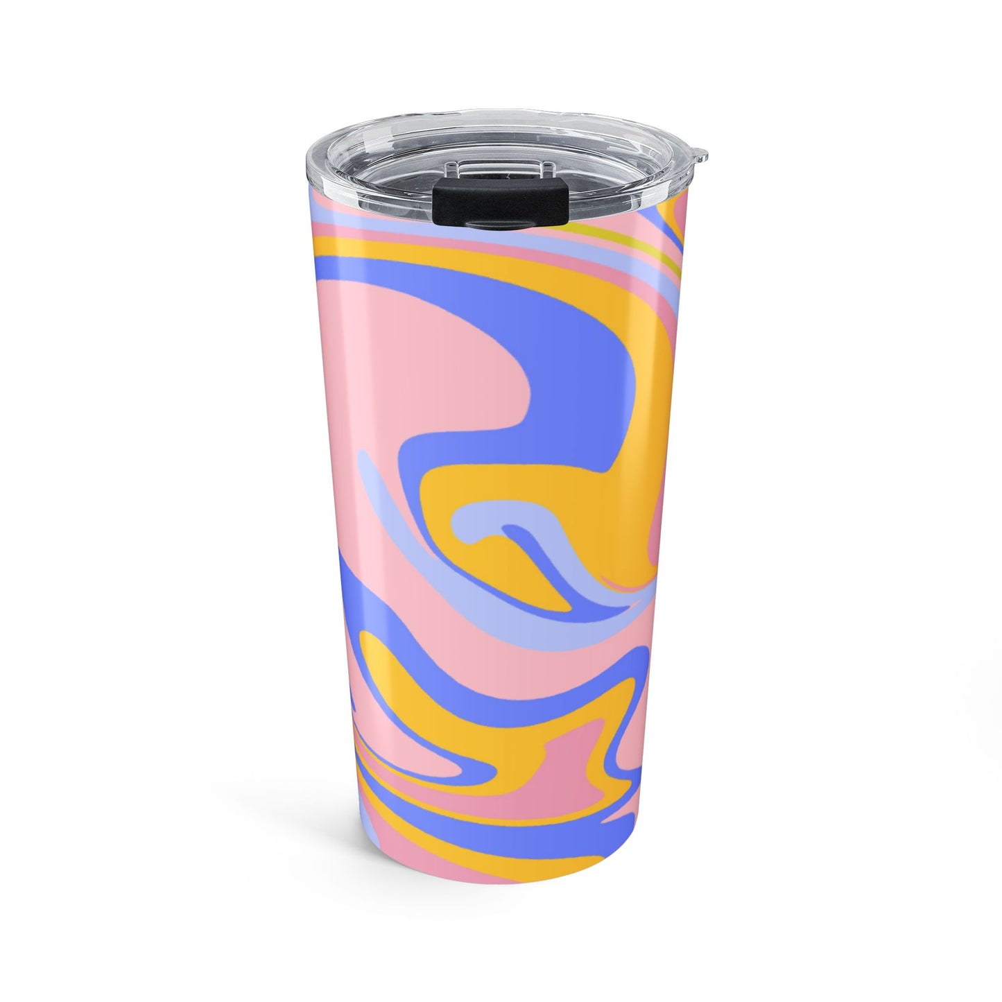 Marble Print Tumbler - 20oz, Insulated Travel Mug, Colorful Drinkware, Gift for Her, Coffee Cup, Bright Patterned Tumbler