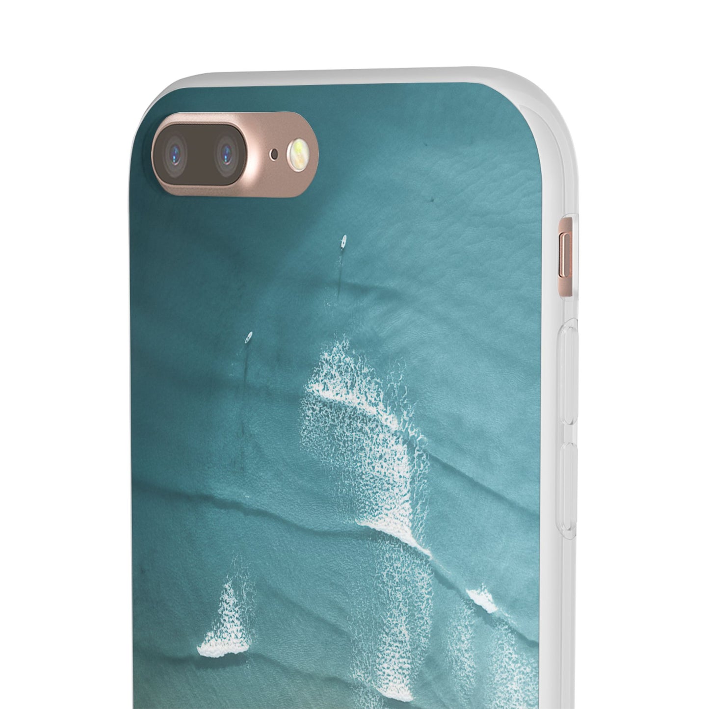 Ocean Waves Inspirational Phone Case, Beach Flexi Case, Life Quote Accessory, Coastal Decor, Gift