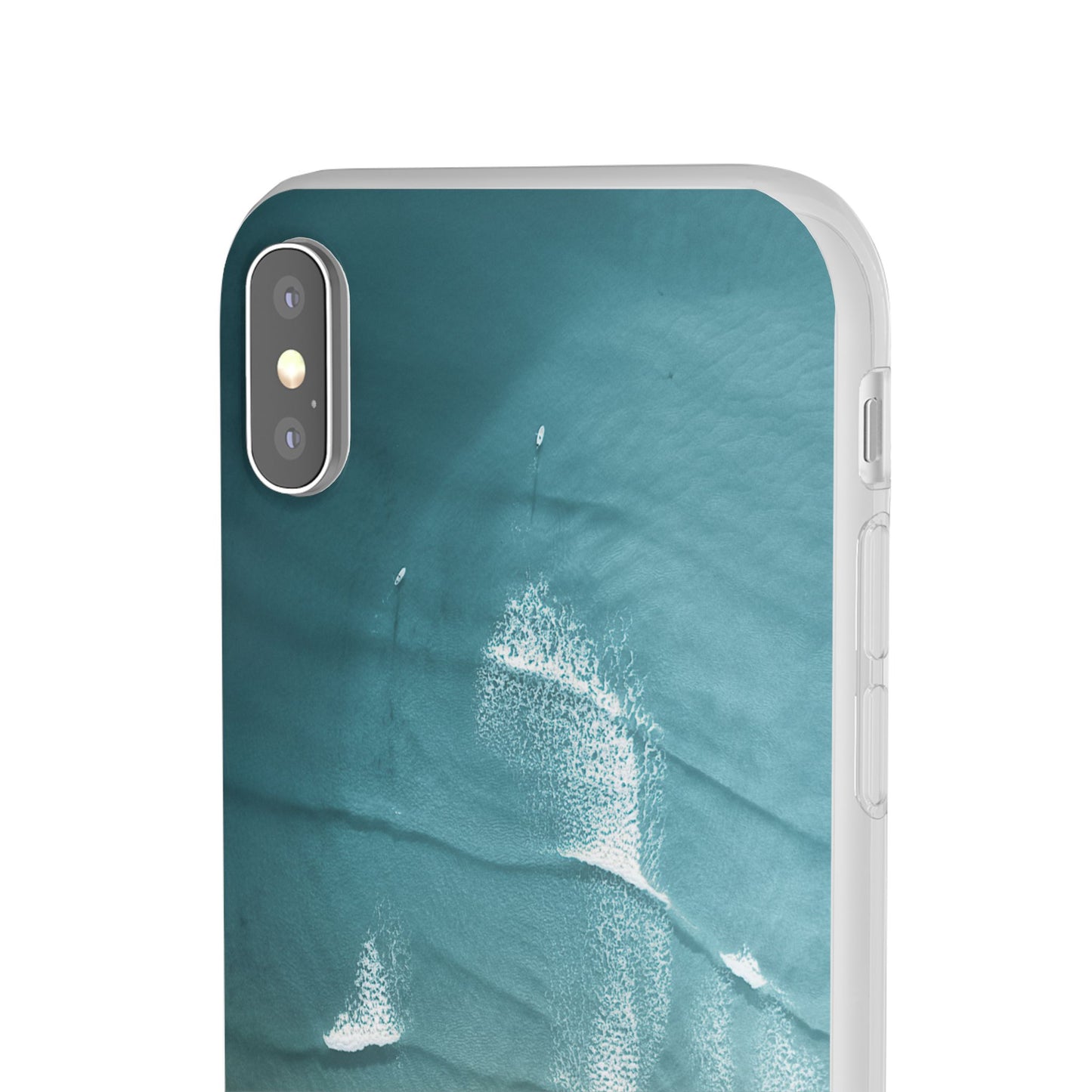 Ocean Waves Inspirational Phone Case, Beach Flexi Case, Life Quote Accessory, Coastal Decor, Gift