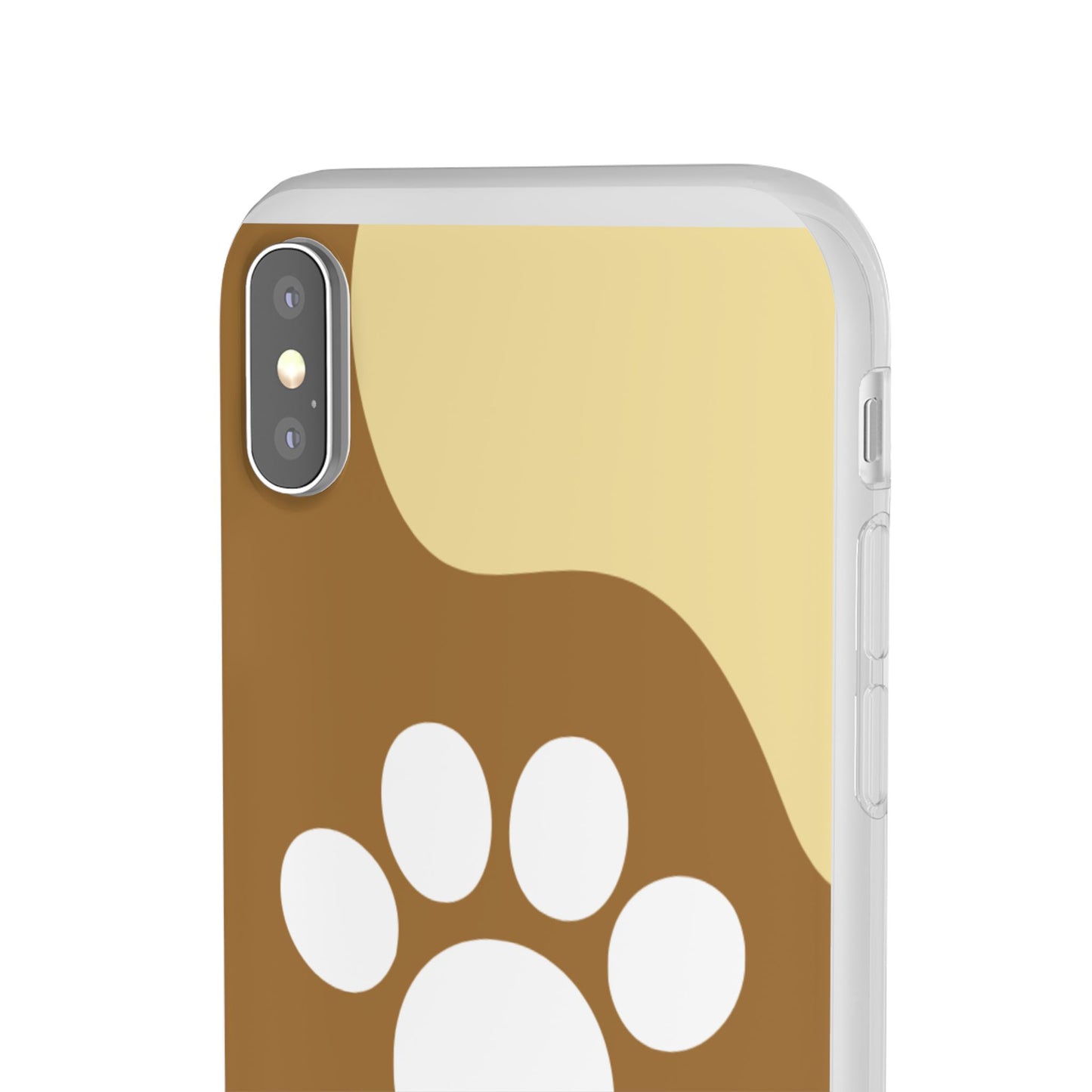 Pet Lover's Flexi Case, Cute Dog Paw Phone Cover, Animal Lover Gift, Dog Mom Accessory, Unique Pet Design Case