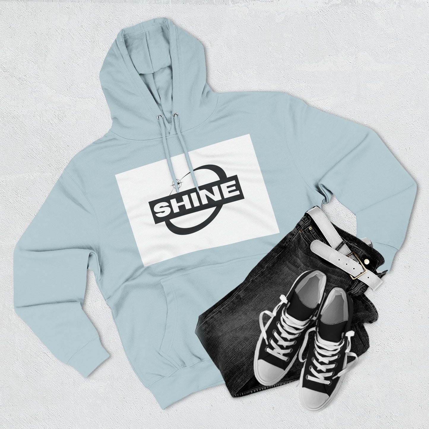 Shine & Aspire Fleece Hoodie - Cozy Sweatshirt for Inspiration, Perfect for Gifts, Winter Wear, Motivational Apparel, Casual Style