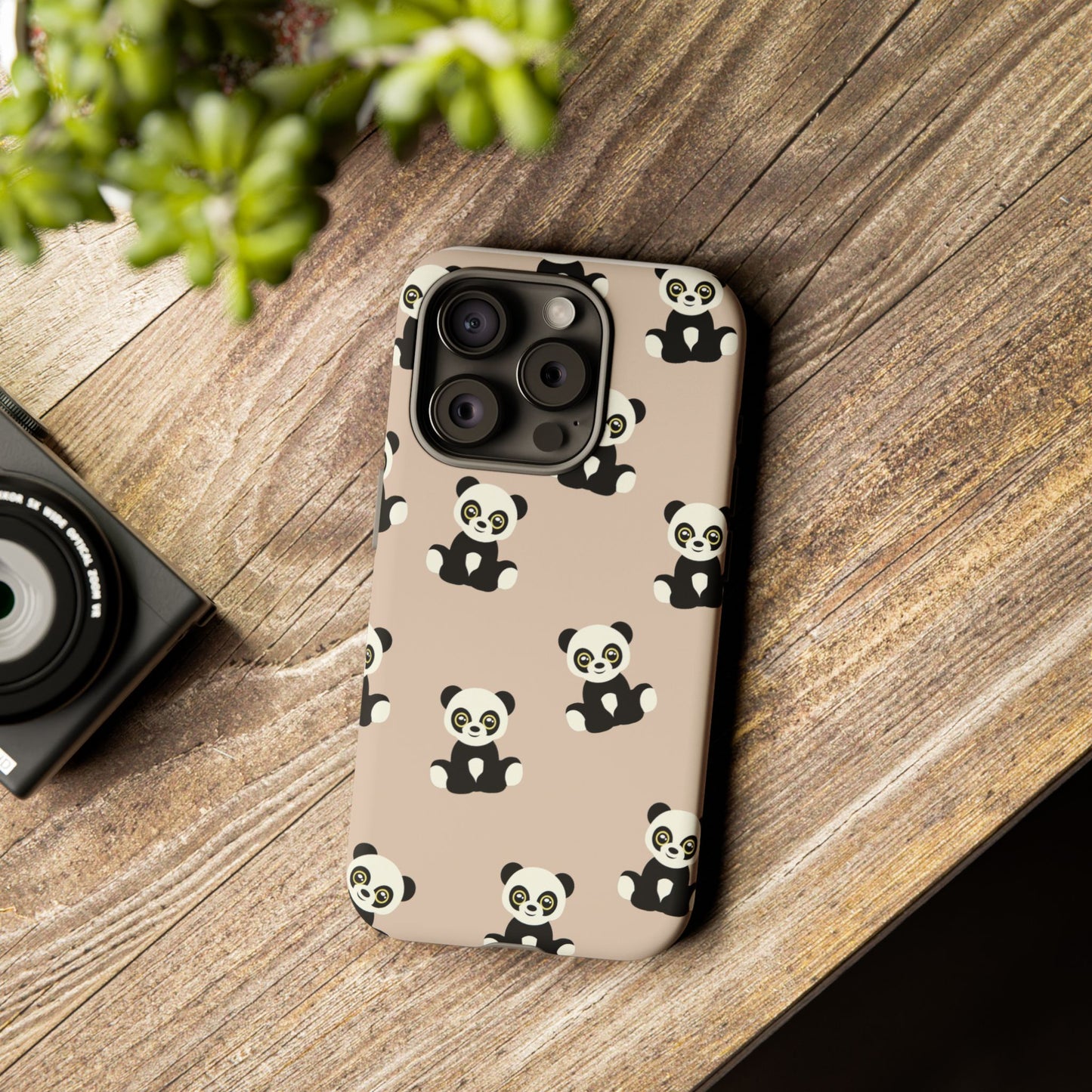 Panda Phone Case, Cute Phone Cover, Animal Print Case, Tough Phone Protector, Gift for Animal Lovers, Kawaii Aesthetic
