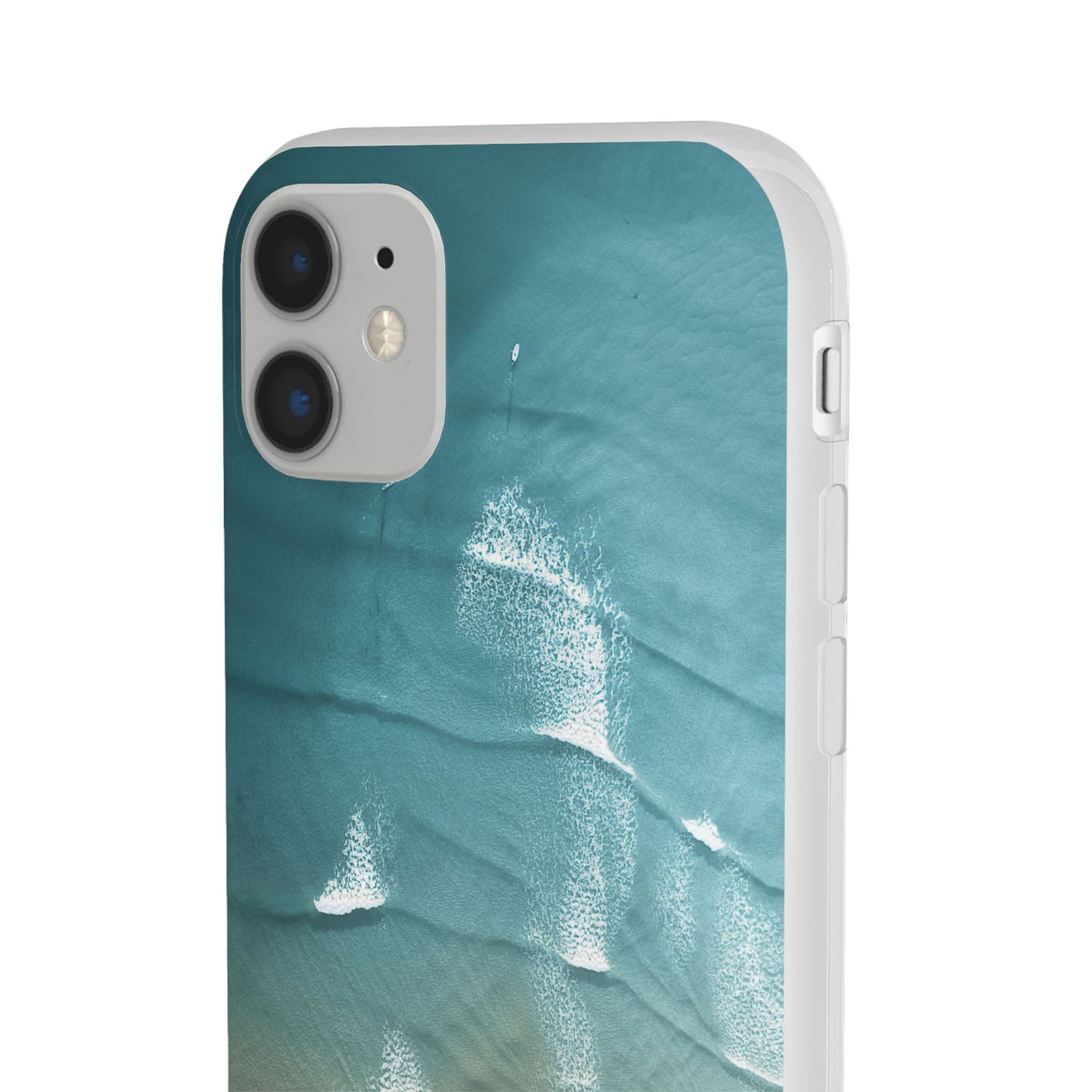 Ocean Waves Inspirational Phone Case, Beach Flexi Case, Life Quote Accessory, Coastal Decor, Gift