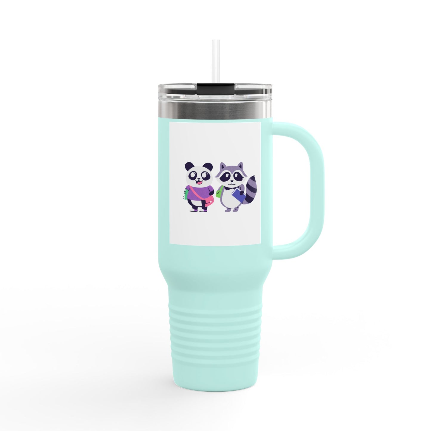 Cute Animal Insulated Travel Mug, 40oz - Perfect for Coffee Lovers, Kids, Gifts, Adventures, & Parties