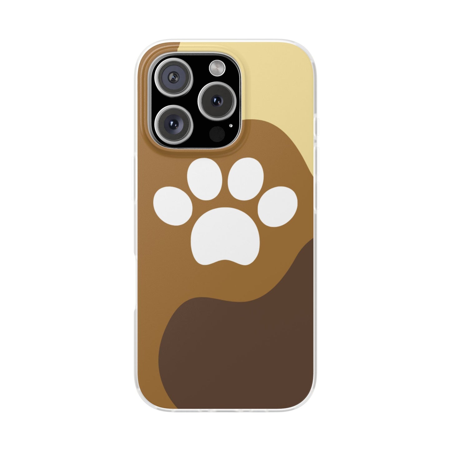 Pet Lover's Flexi Case, Cute Dog Paw Phone Cover, Animal Lover Gift, Dog Mom Accessory, Unique Pet Design Case