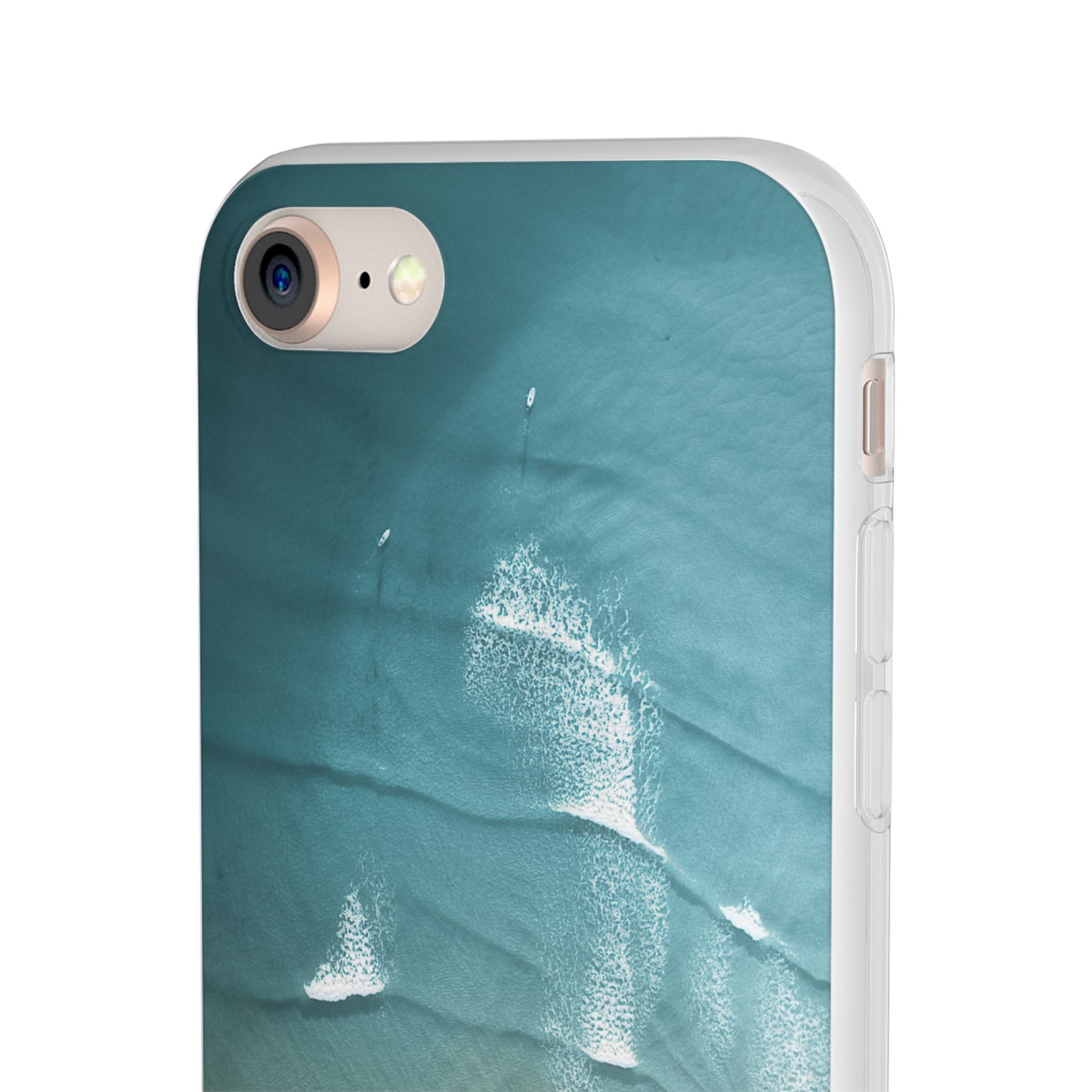 Ocean Waves Inspirational Phone Case, Beach Flexi Case, Life Quote Accessory, Coastal Decor, Gift