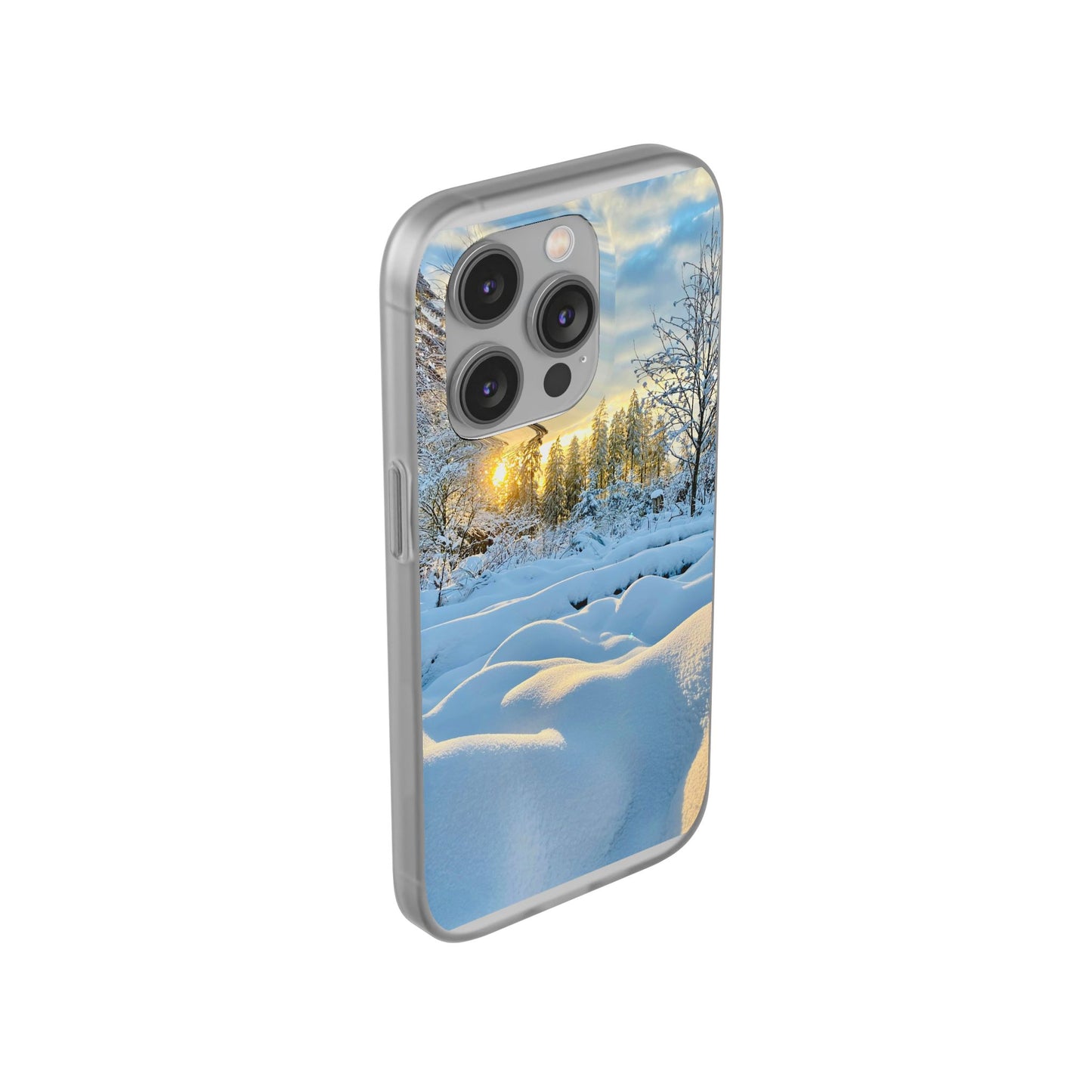 Winter Landscape Flexi Cases, Nature Phone Cover, Scenic Case, Holiday Gift, Seasonal Accessory, Outdoor Lover's Item