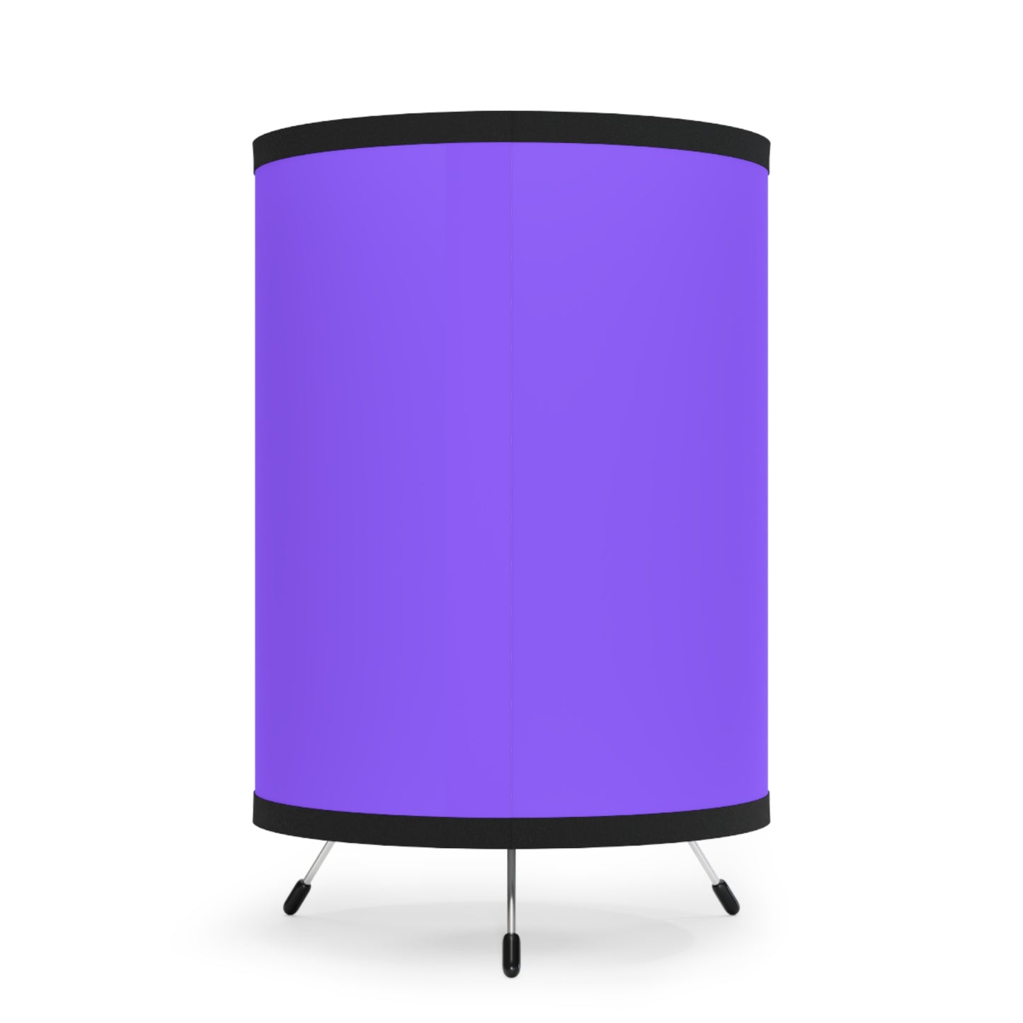 Purple Tripod Lamp with High-Res Printed Shade, Modern Decor, Cozy Lighting, Home Office Style, Unique Gift
