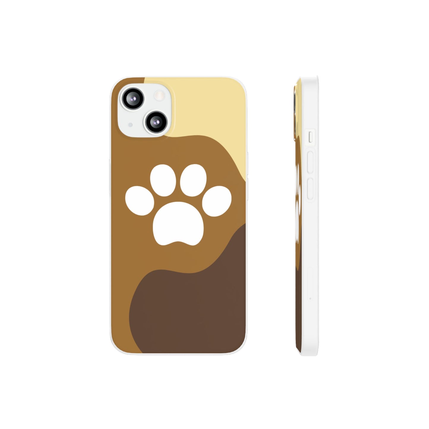 Pet Lover's Flexi Case, Cute Dog Paw Phone Cover, Animal Lover Gift, Dog Mom Accessory, Unique Pet Design Case
