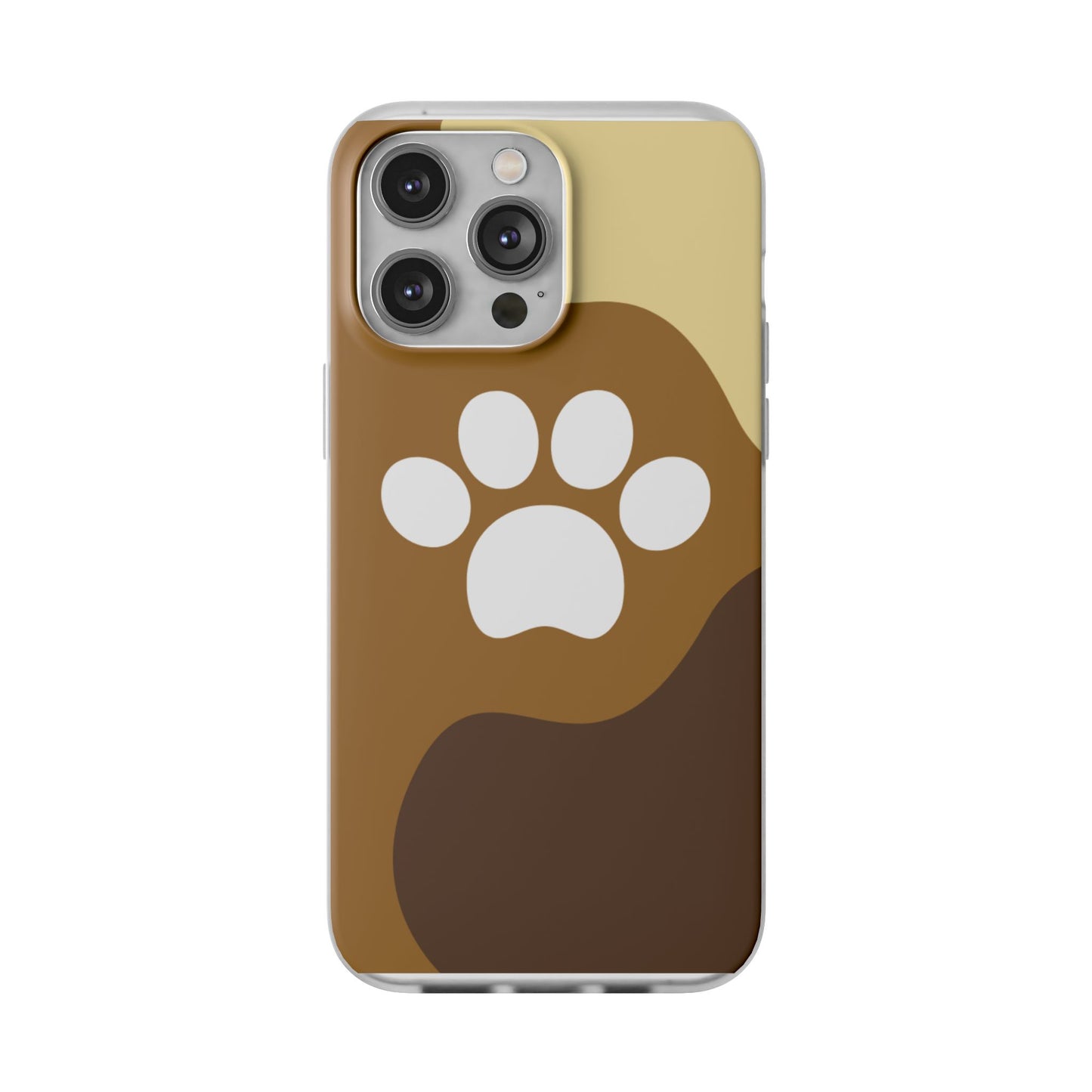 Pet Lover's Flexi Case, Cute Dog Paw Phone Cover, Animal Lover Gift, Dog Mom Accessory, Unique Pet Design Case
