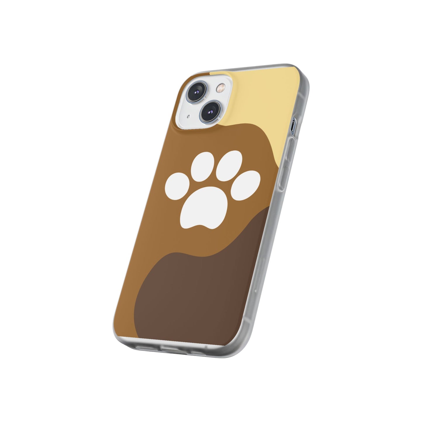 Pet Lover's Flexi Case, Cute Dog Paw Phone Cover, Animal Lover Gift, Dog Mom Accessory, Unique Pet Design Case