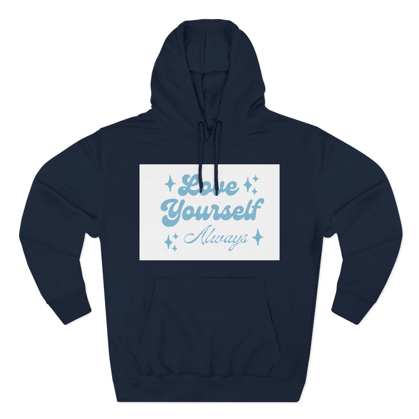 Love Yourself Fleece Hoodie | Cozy Self-Care Sweatshirt | Inspirational Apparel | Motivational Gift | Positive Vibes Hoodie
