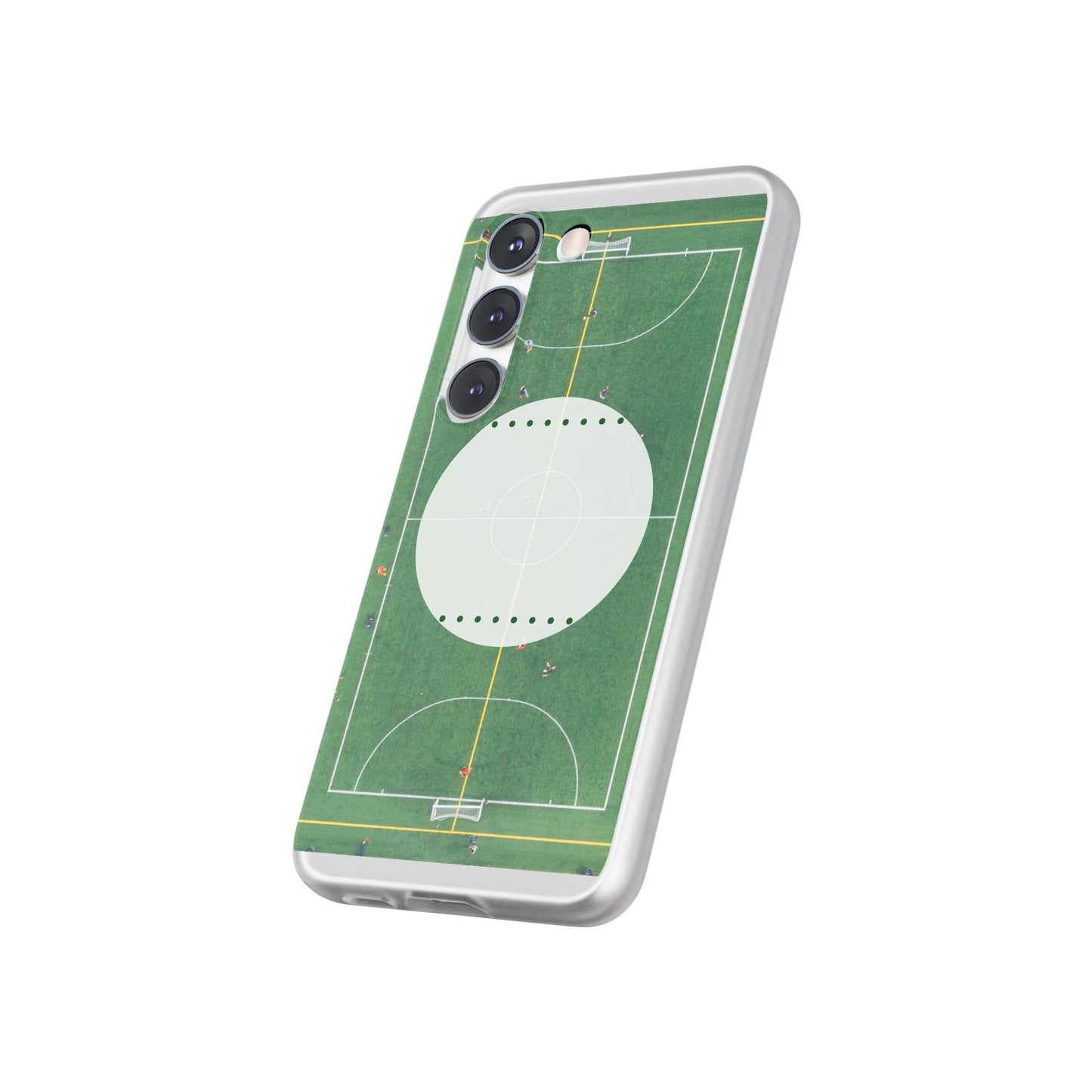 Soccer Field Phone Cases, Sporty Flexi Cases for Sports Lovers, Gift for Athletes, Unique Phone Cover, Perfect for Game Day