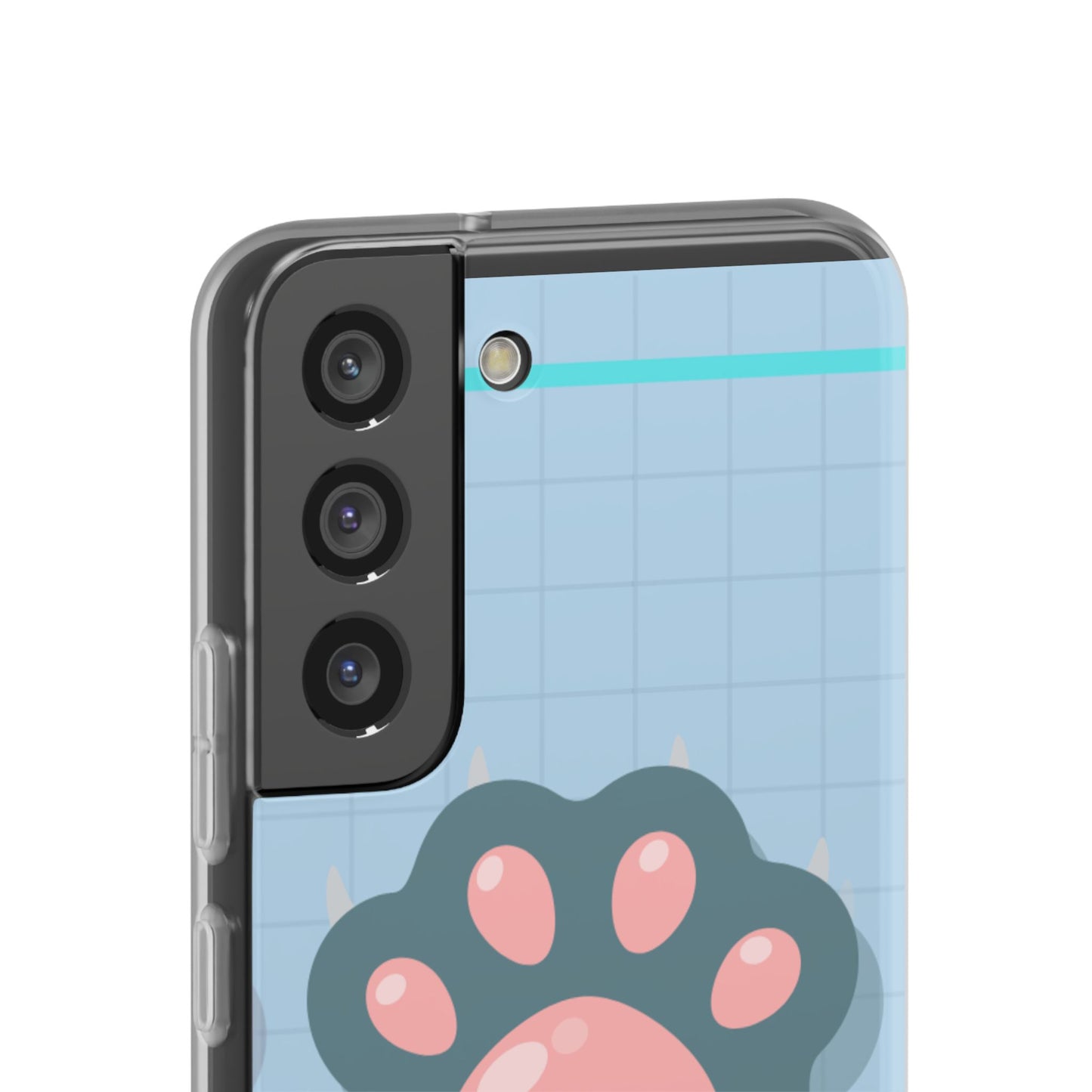 Paw Print Phone Case, Cute Pet Lover Flexi Cases, Dog Cat Accessory, Gift for Animal Lovers, Durable and Stylish Gadget Cover