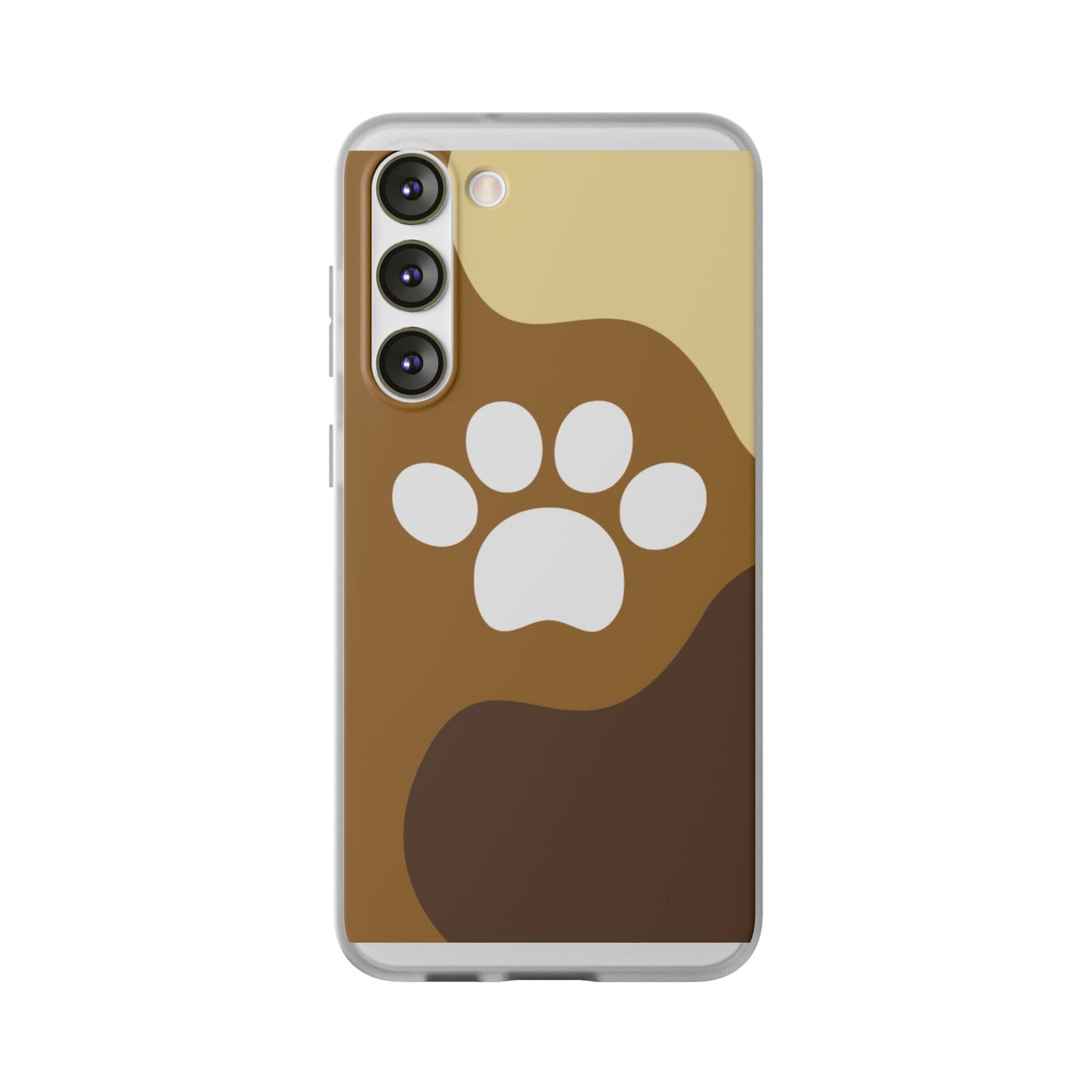 Pet Lover's Flexi Case, Cute Dog Paw Phone Cover, Animal Lover Gift, Dog Mom Accessory, Unique Pet Design Case