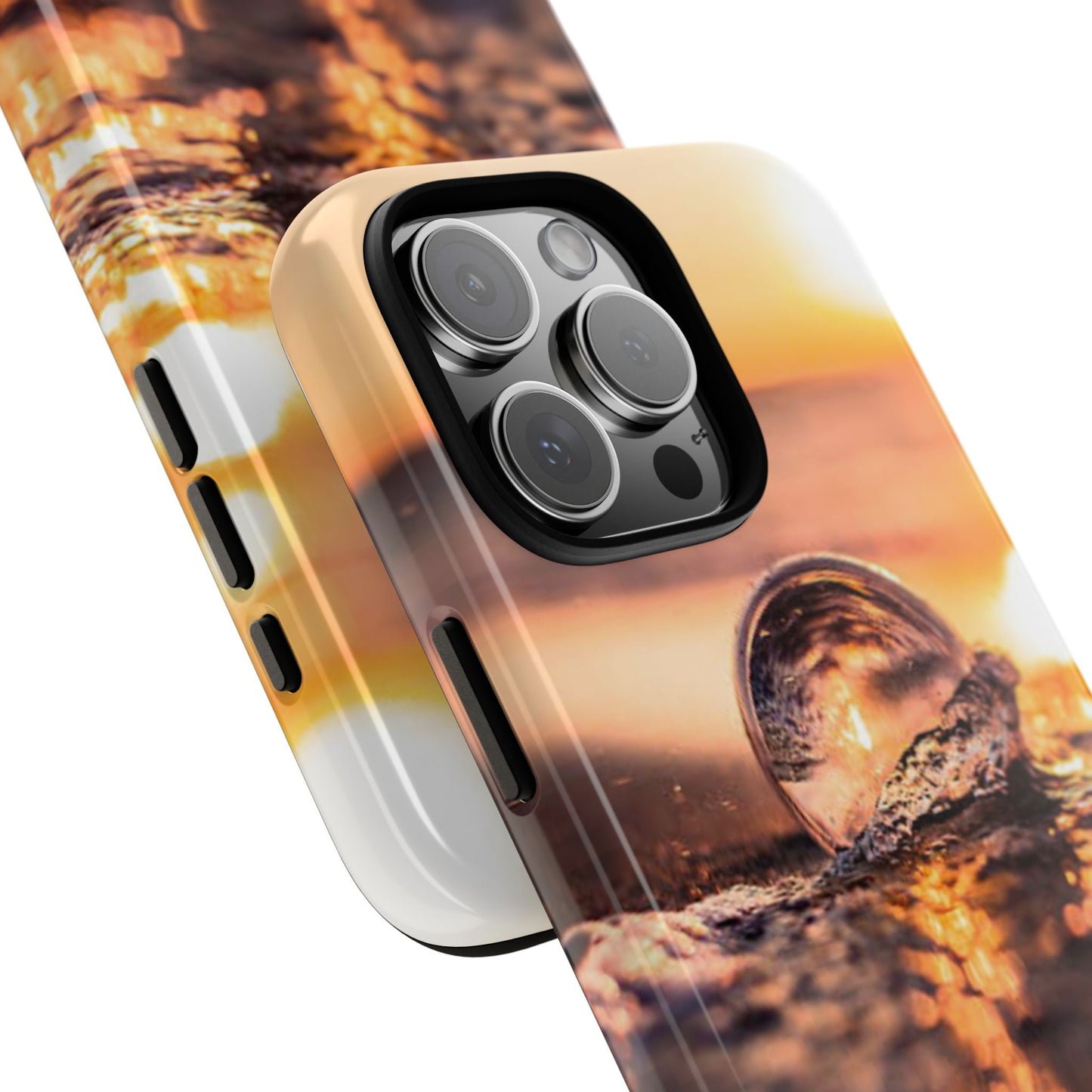 Sunset Bubble Phone Case, Tough Cases, Beach Lover Gift, Summer Vibes, Cell Phone Accessories, Unique Design, Nature Photography