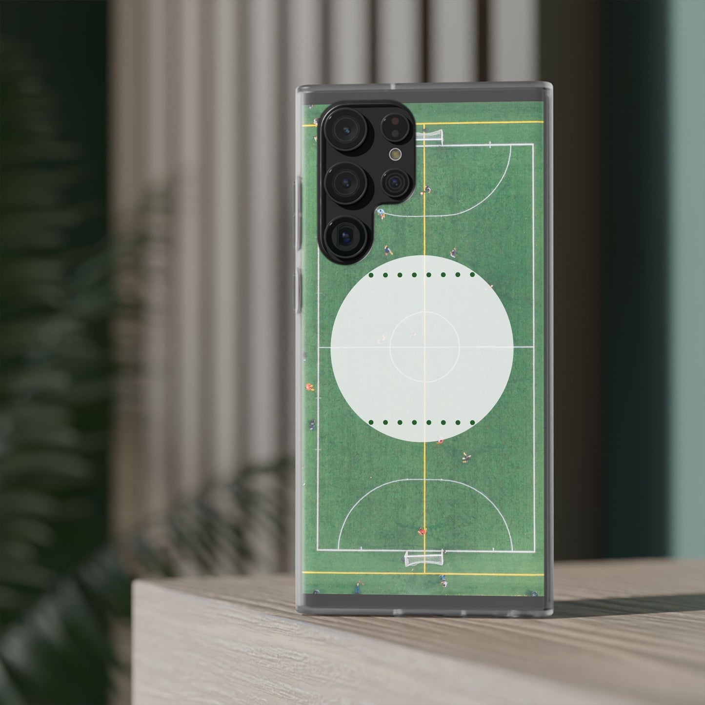 Soccer Field Phone Cases, Sporty Flexi Cases for Sports Lovers, Gift for Athletes, Unique Phone Cover, Perfect for Game Day