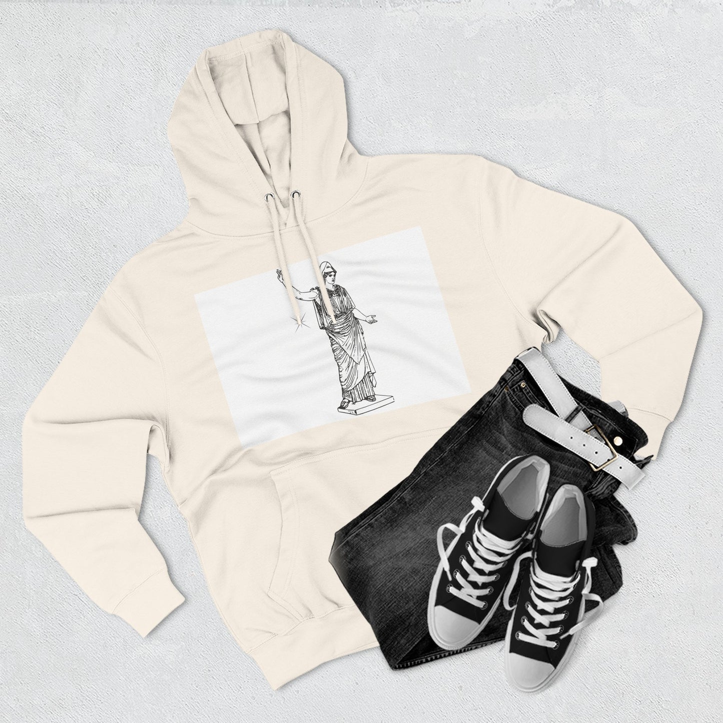 Artistic Fleece Hoodie - Cozy Streetwear for Creative Souls | Gift for Artists, Fashion Lovers, Stylish Comfort