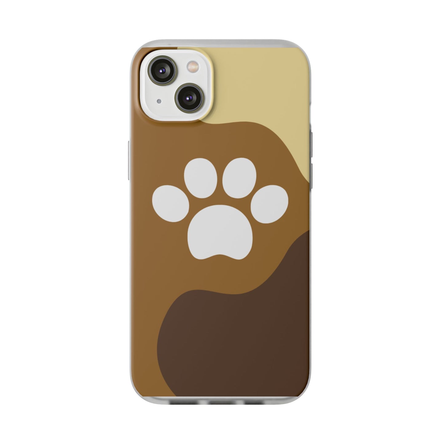 Pet Lover's Flexi Case, Cute Dog Paw Phone Cover, Animal Lover Gift, Dog Mom Accessory, Unique Pet Design Case