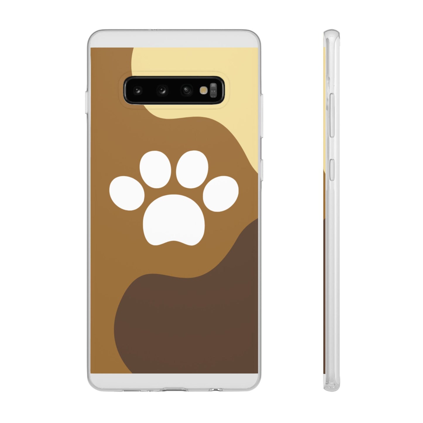 Pet Lover's Flexi Case, Cute Dog Paw Phone Cover, Animal Lover Gift, Dog Mom Accessory, Unique Pet Design Case