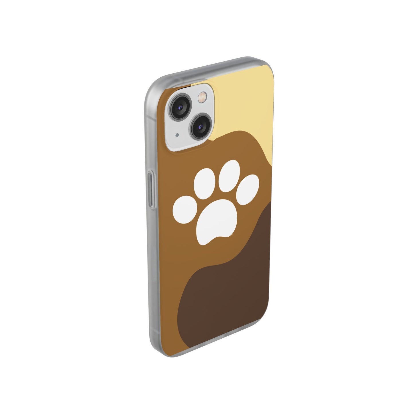 Pet Lover's Flexi Case, Cute Dog Paw Phone Cover, Animal Lover Gift, Dog Mom Accessory, Unique Pet Design Case