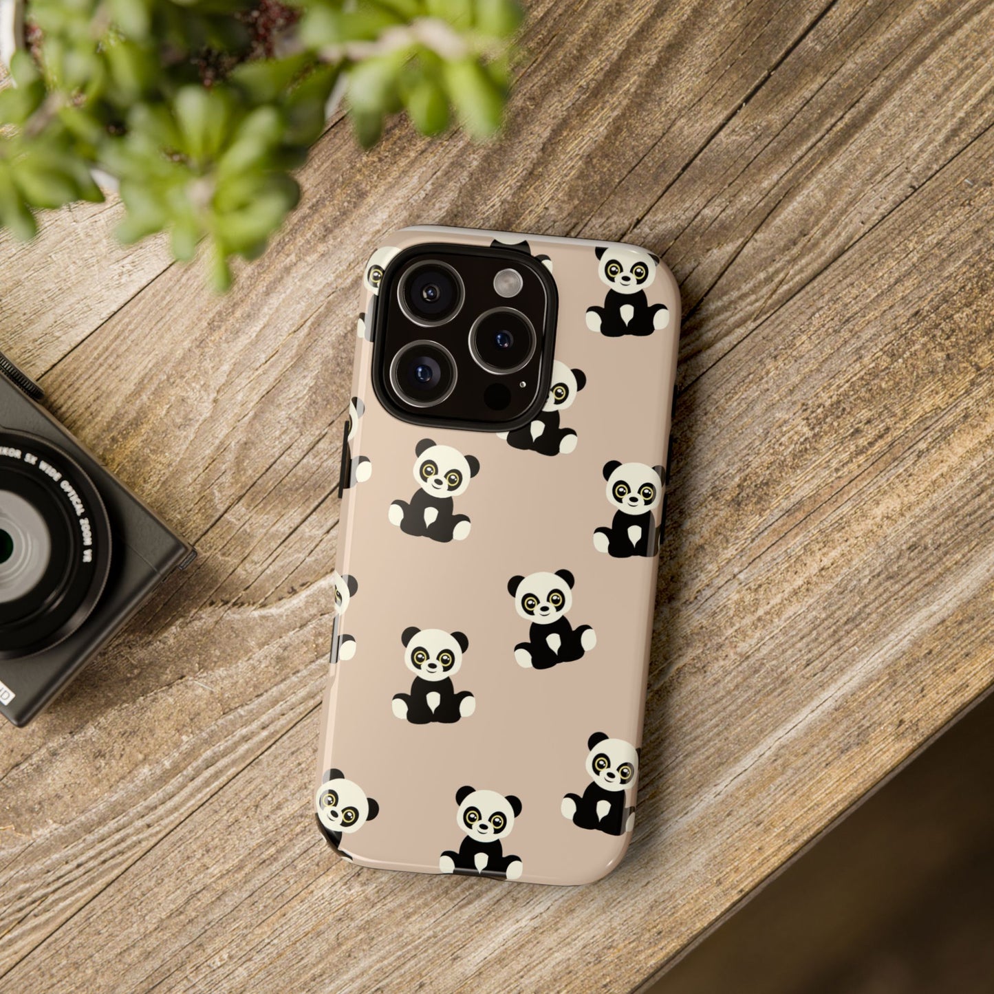 Panda Phone Case, Cute Phone Cover, Animal Print Case, Tough Phone Protector, Gift for Animal Lovers, Kawaii Aesthetic