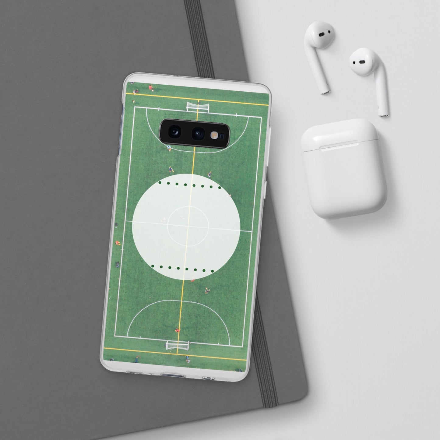 Soccer Field Phone Cases, Sporty Flexi Cases for Sports Lovers, Gift for Athletes, Unique Phone Cover, Perfect for Game Day
