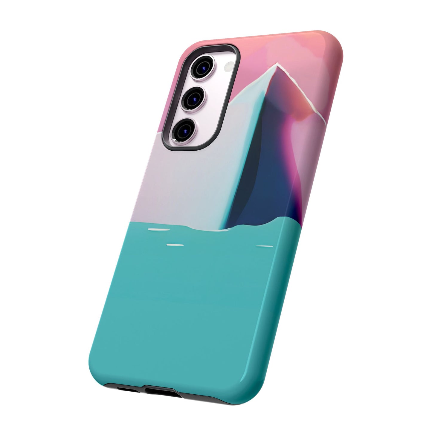 Trendy Phone Case - Abstract Iceberg Design, Phone Cover, Gift for Her, Unique Tech Accessory, Cool Aesthetic