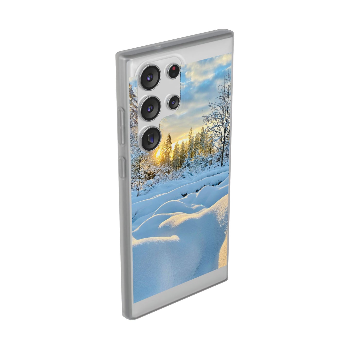 Winter Landscape Flexi Cases, Nature Phone Cover, Scenic Case, Holiday Gift, Seasonal Accessory, Outdoor Lover's Item