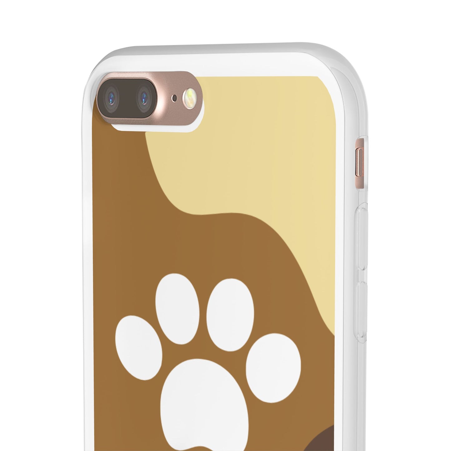 Pet Lover's Flexi Case, Cute Dog Paw Phone Cover, Animal Lover Gift, Dog Mom Accessory, Unique Pet Design Case