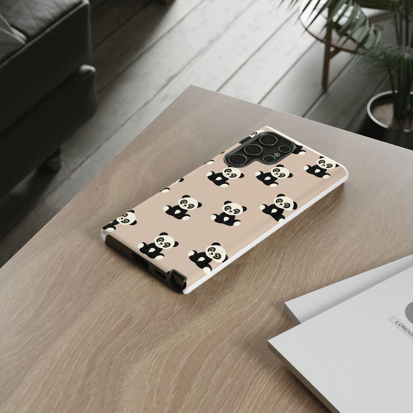 Panda Phone Case, Cute Phone Cover, Animal Print Case, Tough Phone Protector, Gift for Animal Lovers, Kawaii Aesthetic