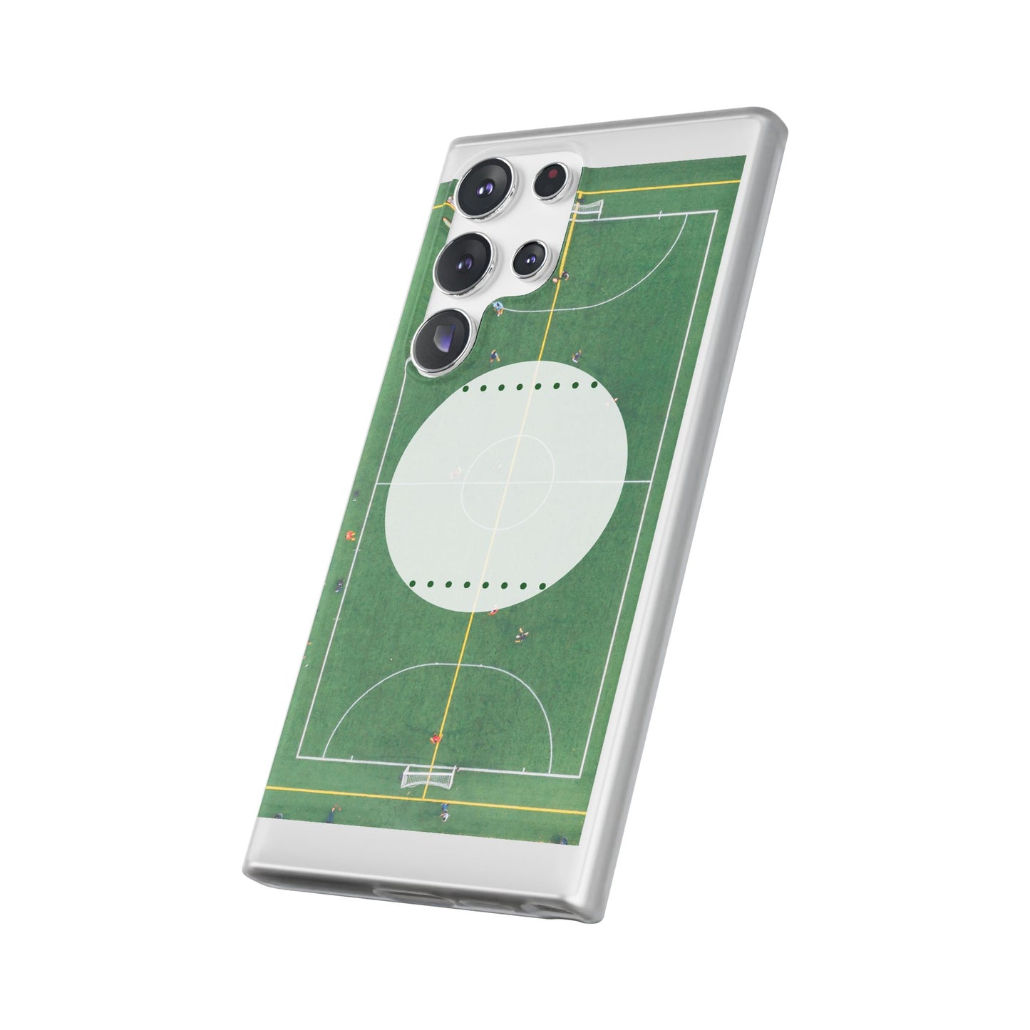 Soccer Field Phone Cases, Sporty Flexi Cases for Sports Lovers, Gift for Athletes, Unique Phone Cover, Perfect for Game Day
