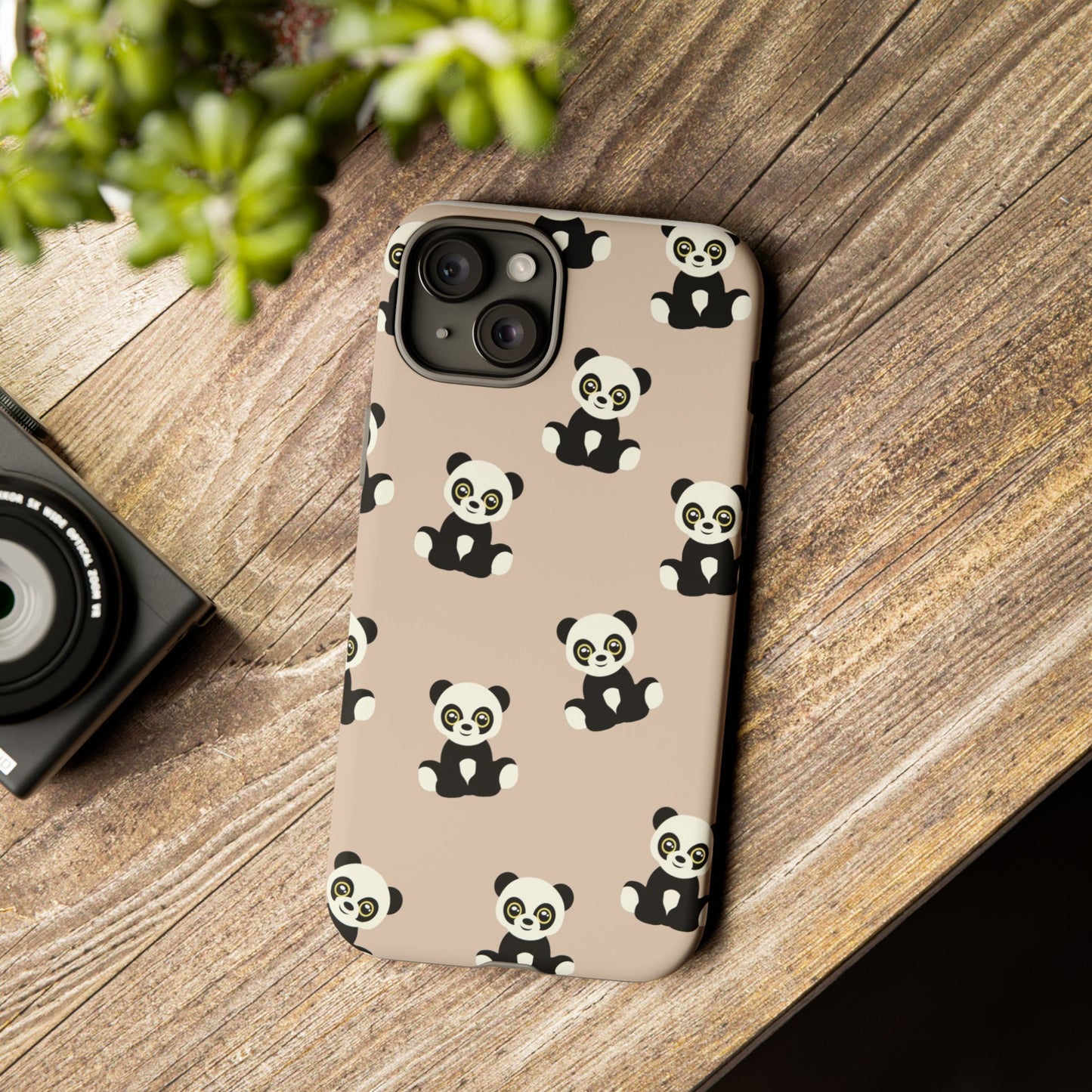 Panda Phone Case, Cute Phone Cover, Animal Print Case, Tough Phone Protector, Gift for Animal Lovers, Kawaii Aesthetic