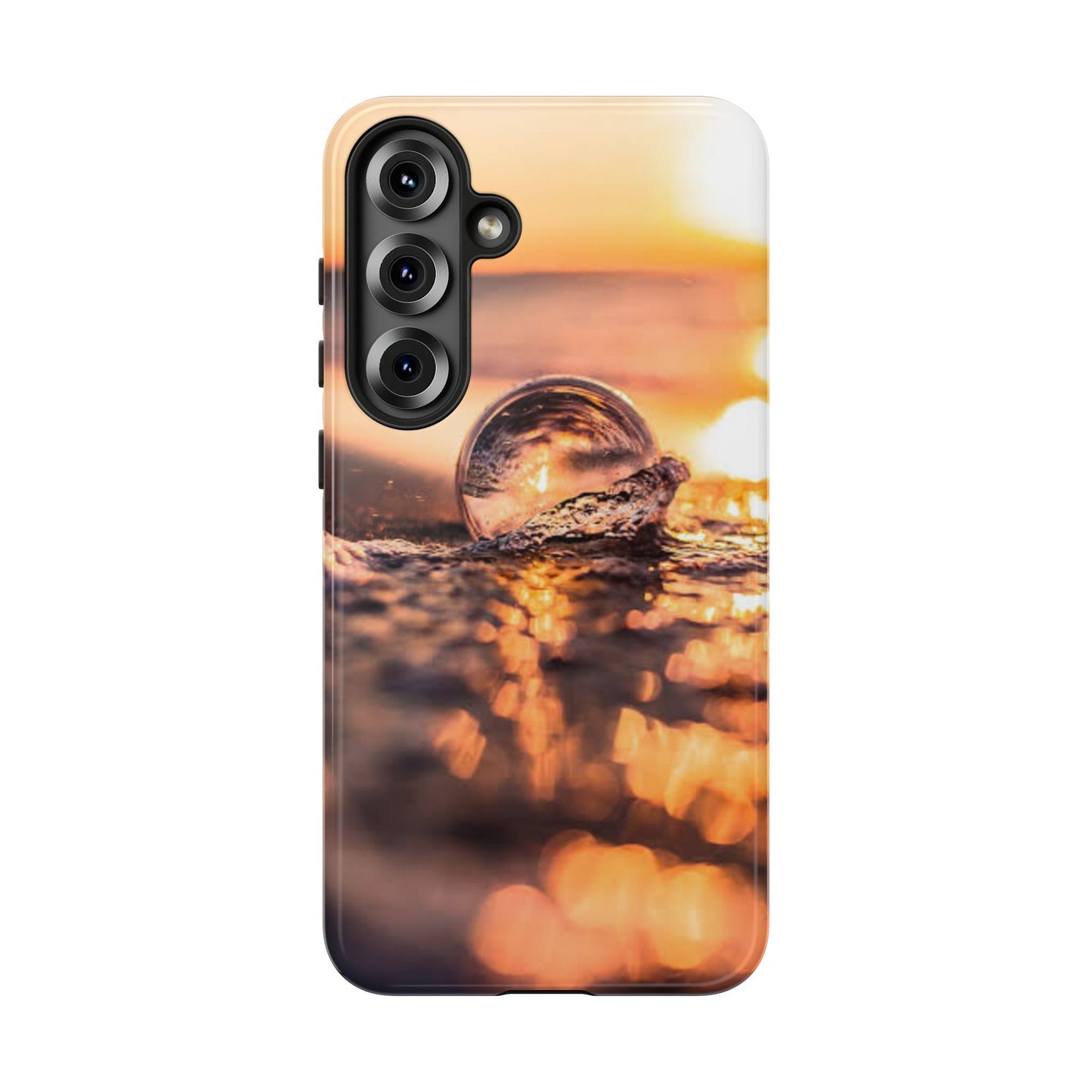 Sunset Bubble Phone Case, Tough Cases, Beach Lover Gift, Summer Vibes, Cell Phone Accessories, Unique Design, Nature Photography