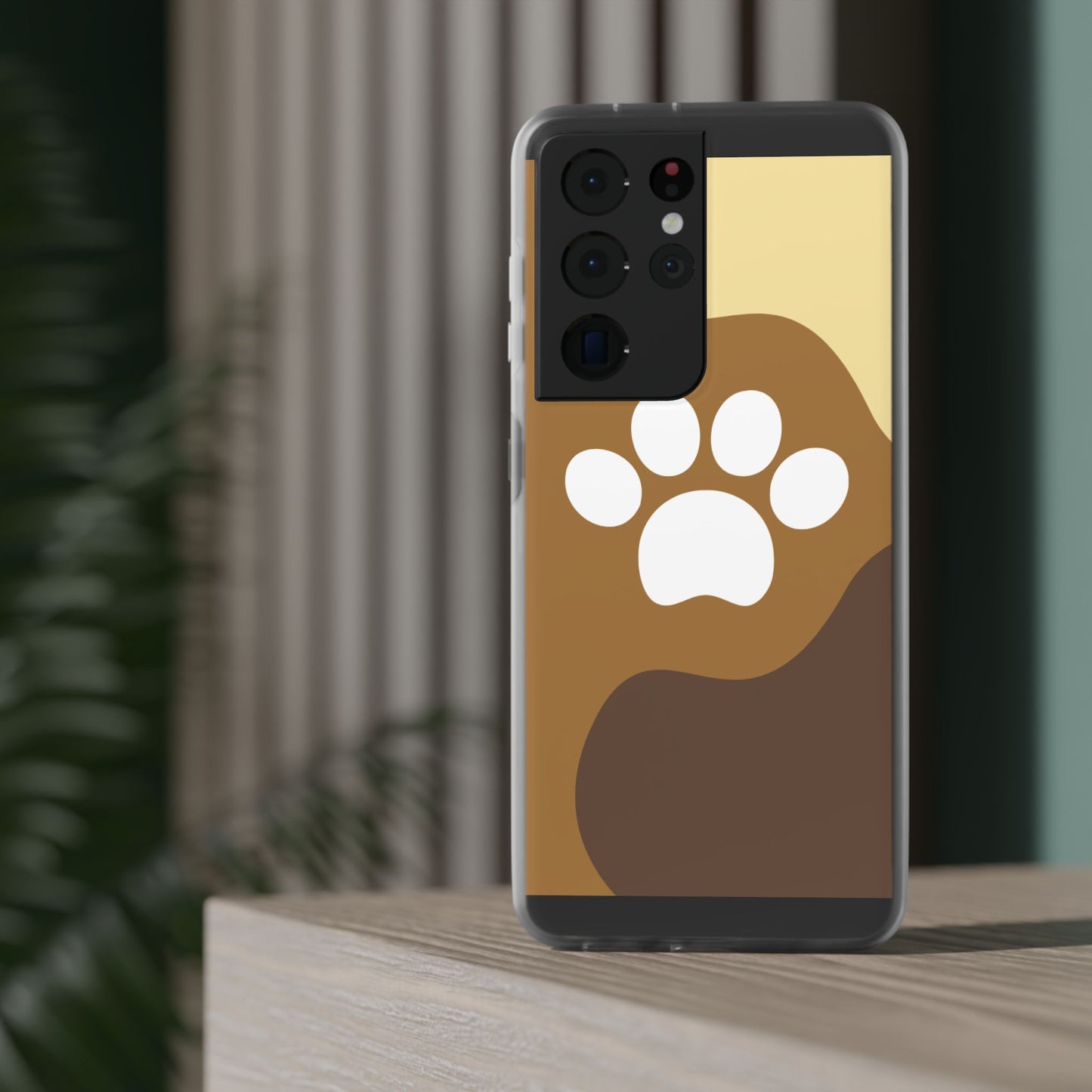 Pet Lover's Flexi Case, Cute Dog Paw Phone Cover, Animal Lover Gift, Dog Mom Accessory, Unique Pet Design Case