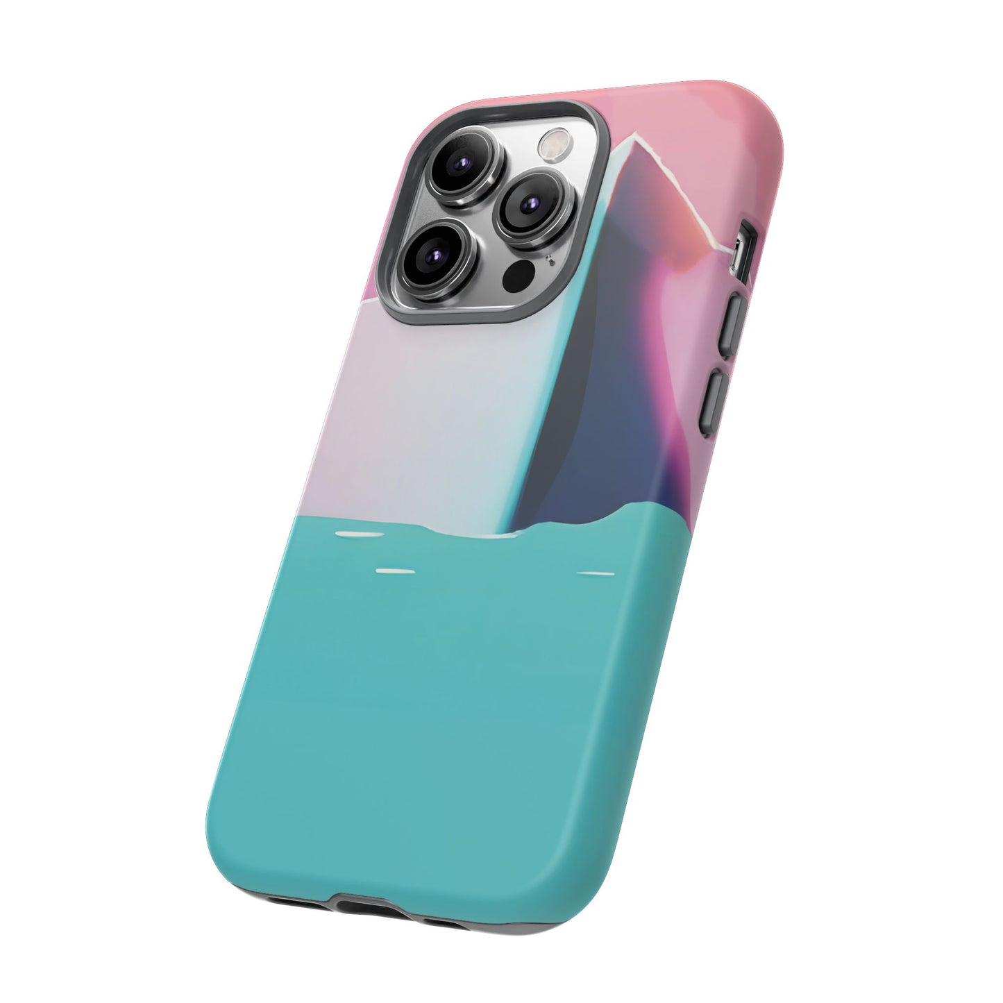 Trendy Phone Case - Abstract Iceberg Design, Phone Cover, Gift for Her, Unique Tech Accessory, Cool Aesthetic
