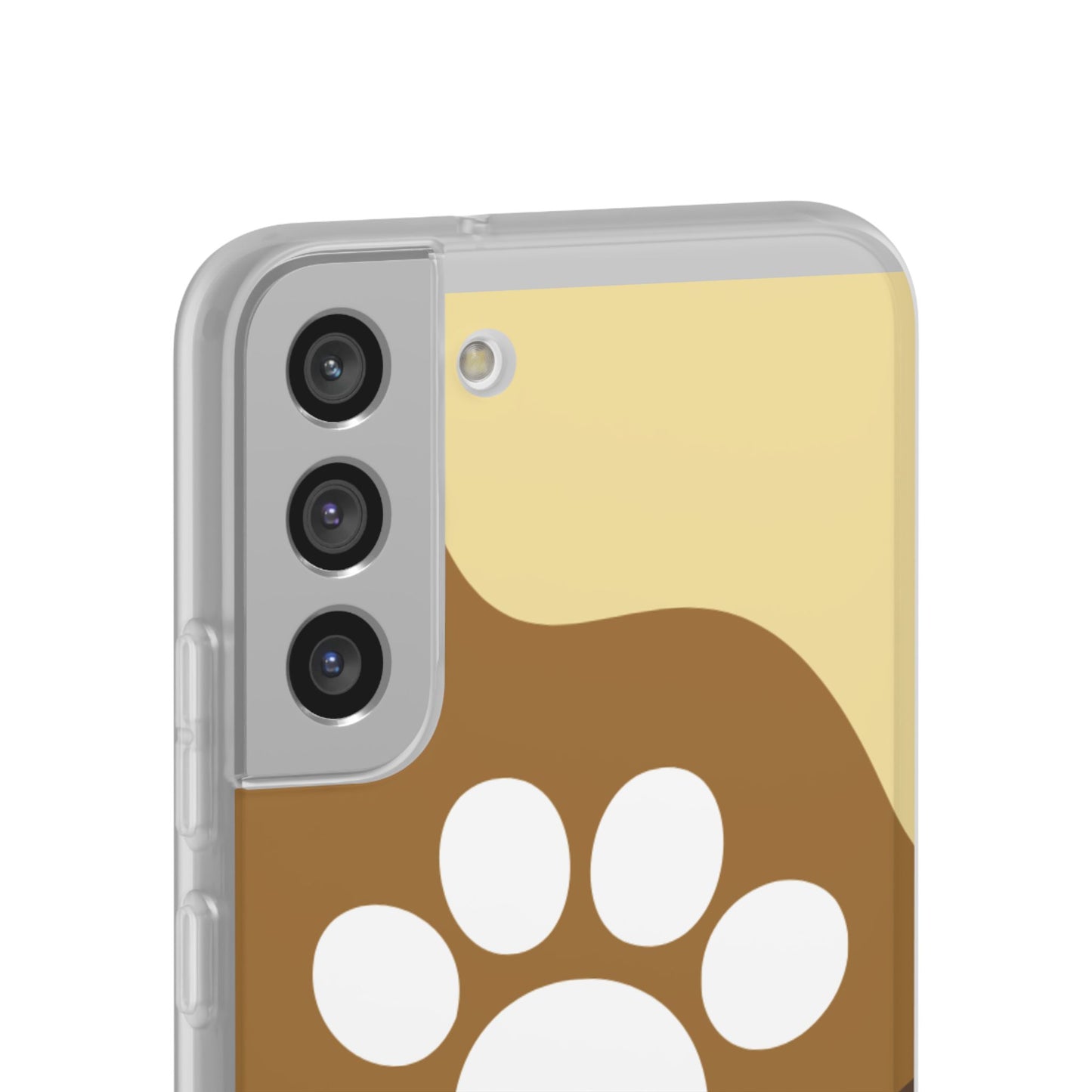 Pet Lover's Flexi Case, Cute Dog Paw Phone Cover, Animal Lover Gift, Dog Mom Accessory, Unique Pet Design Case