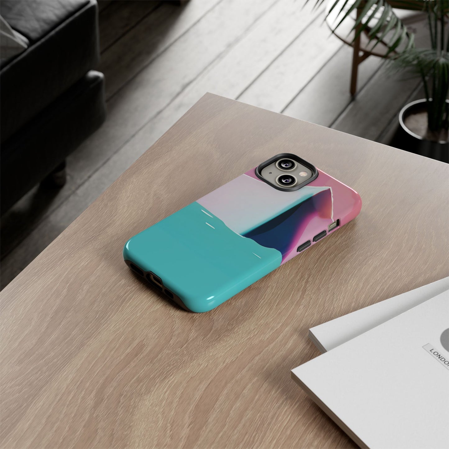 Trendy Phone Case - Abstract Iceberg Design, Phone Cover, Gift for Her, Unique Tech Accessory, Cool Aesthetic