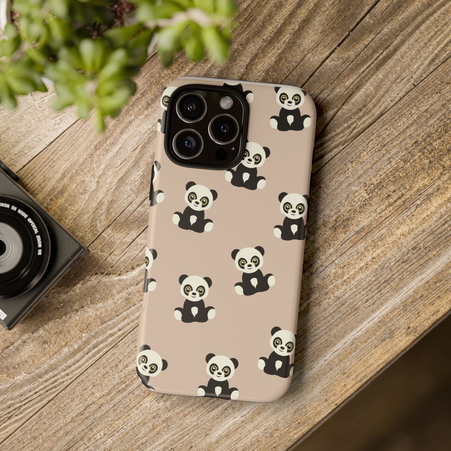 Panda Phone Case, Cute Phone Cover, Animal Print Case, Tough Phone Protector, Gift for Animal Lovers, Kawaii Aesthetic